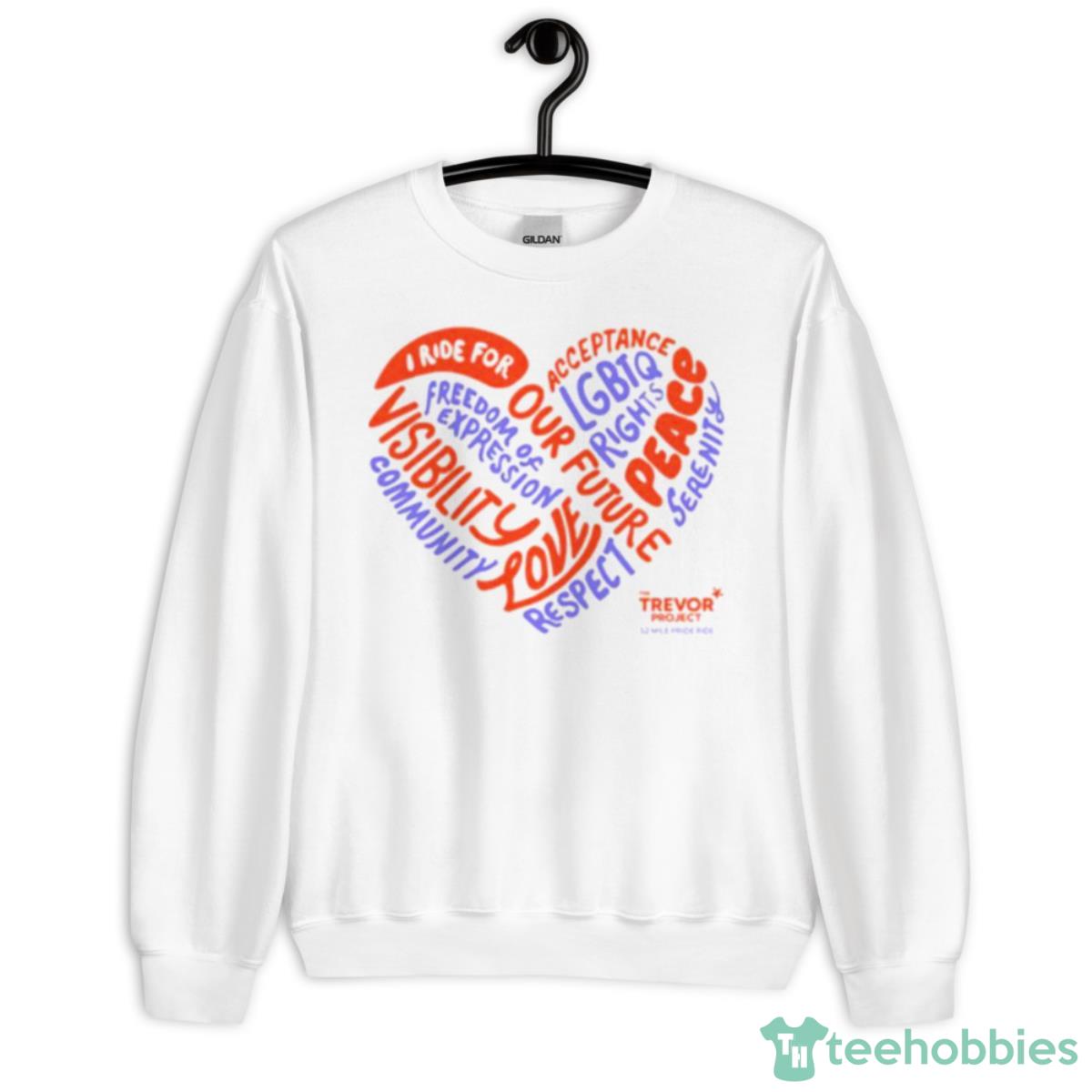 The Trevor Project Pride Ride Shirt - Unisex Heavy Blend Crewneck Sweatshirt