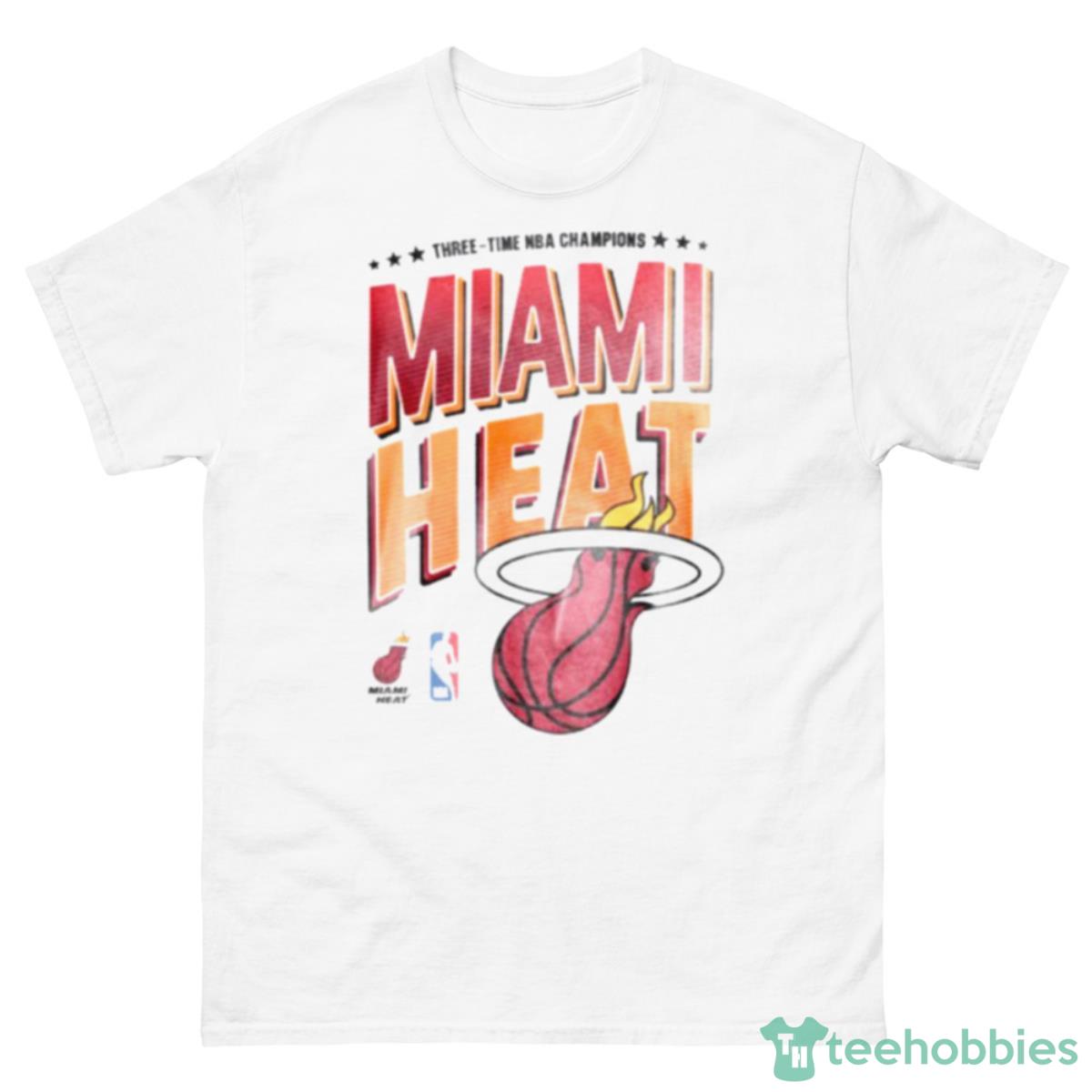 Three Time NBA Champions Miami Heat Shirt - 500 Men’s Classic Tee Gildan