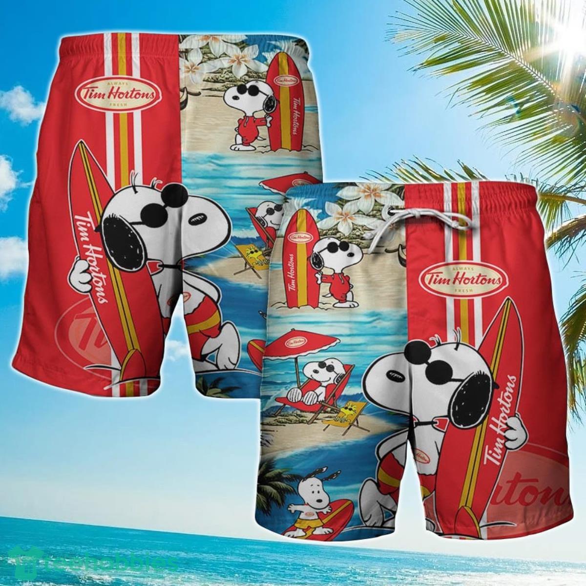 Tim Hortons Food And Drink Beach Hawaiian Shirts For Men And Women image Tim Hortons Food And Drink Beach Hawaiian Shirts For Men And Women Product Photo 2