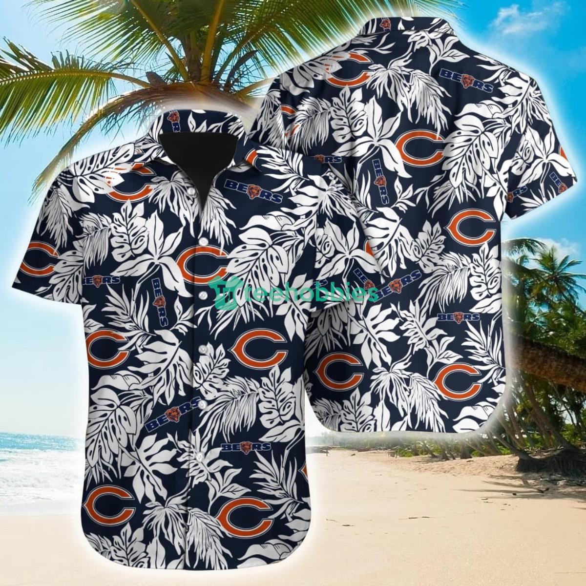 Tropical Leafs NFL Chicago Bears Hawaiian Shirt Product Photo 1