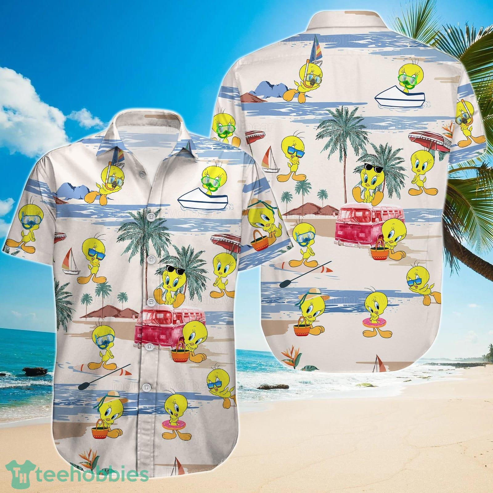 Tweety Hawaiian Shirt And Short For Men And Women Product Photo 2