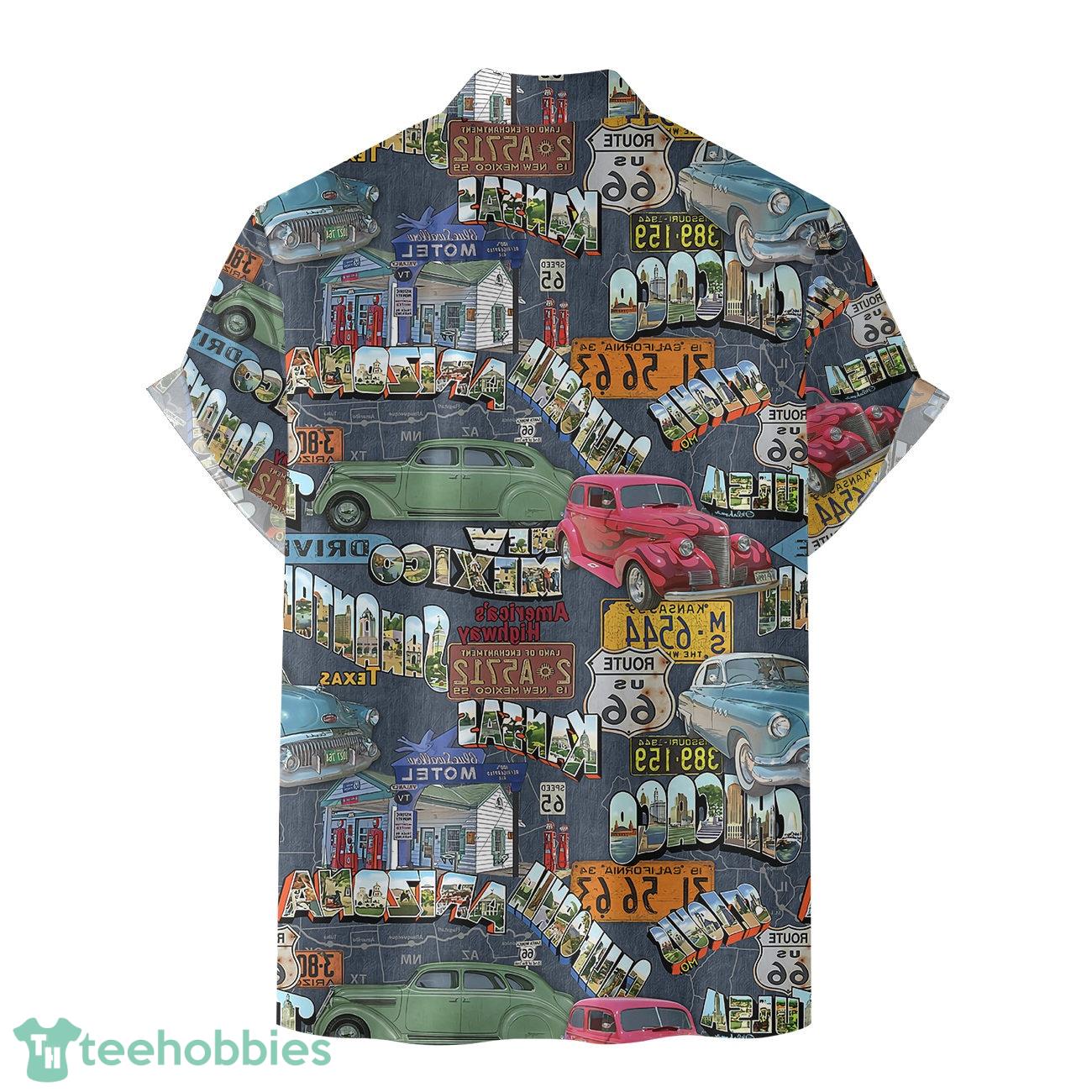 Vintage Muscle Car Hawaiian Shirts For Men Women, Summer Beach Aloha Shirt image Vintage Muscle Car Hawaiian Shirts For Men Women, Summer Beach Aloha Shirt Product Photo 2