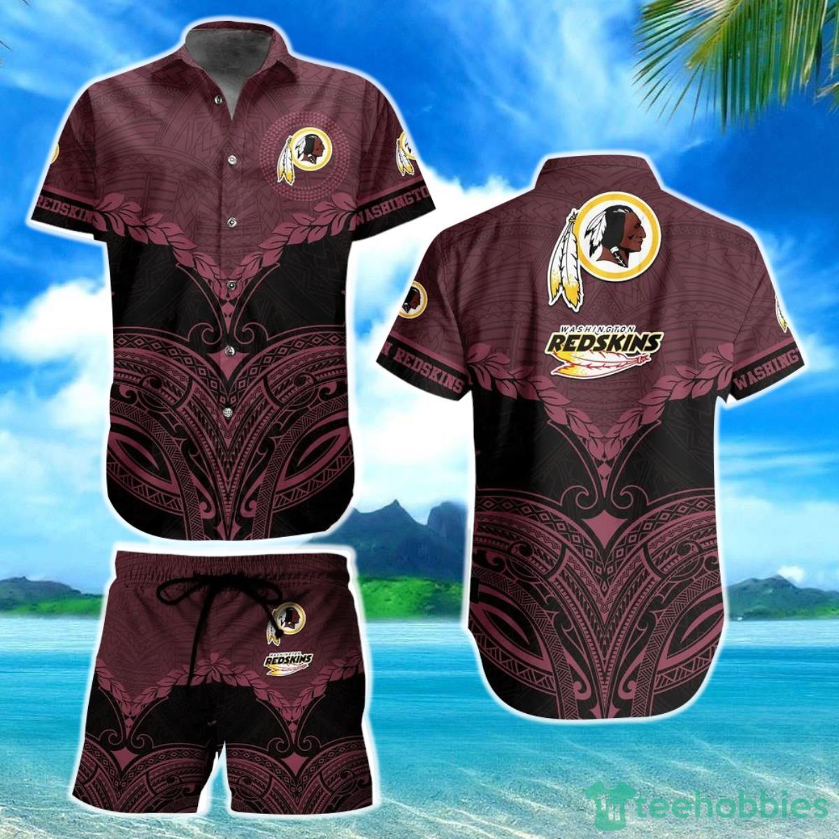 Washington Redskins Football NFL Hawaiian Shirt Polynesian Pattern New Summer Gift For Men Women Fans Product Photo 1