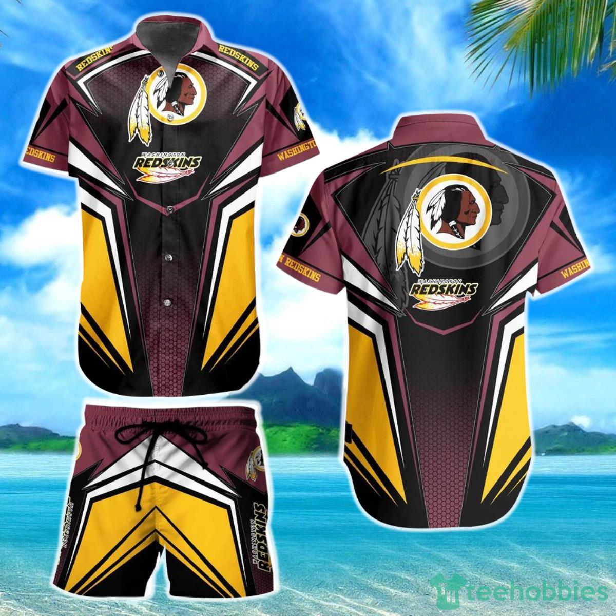 Washington Redskins NFL Football Hawaii Short Shirt For This Summer Graphic Hawaiian Shirt Gift Big Fans Product Photo 1