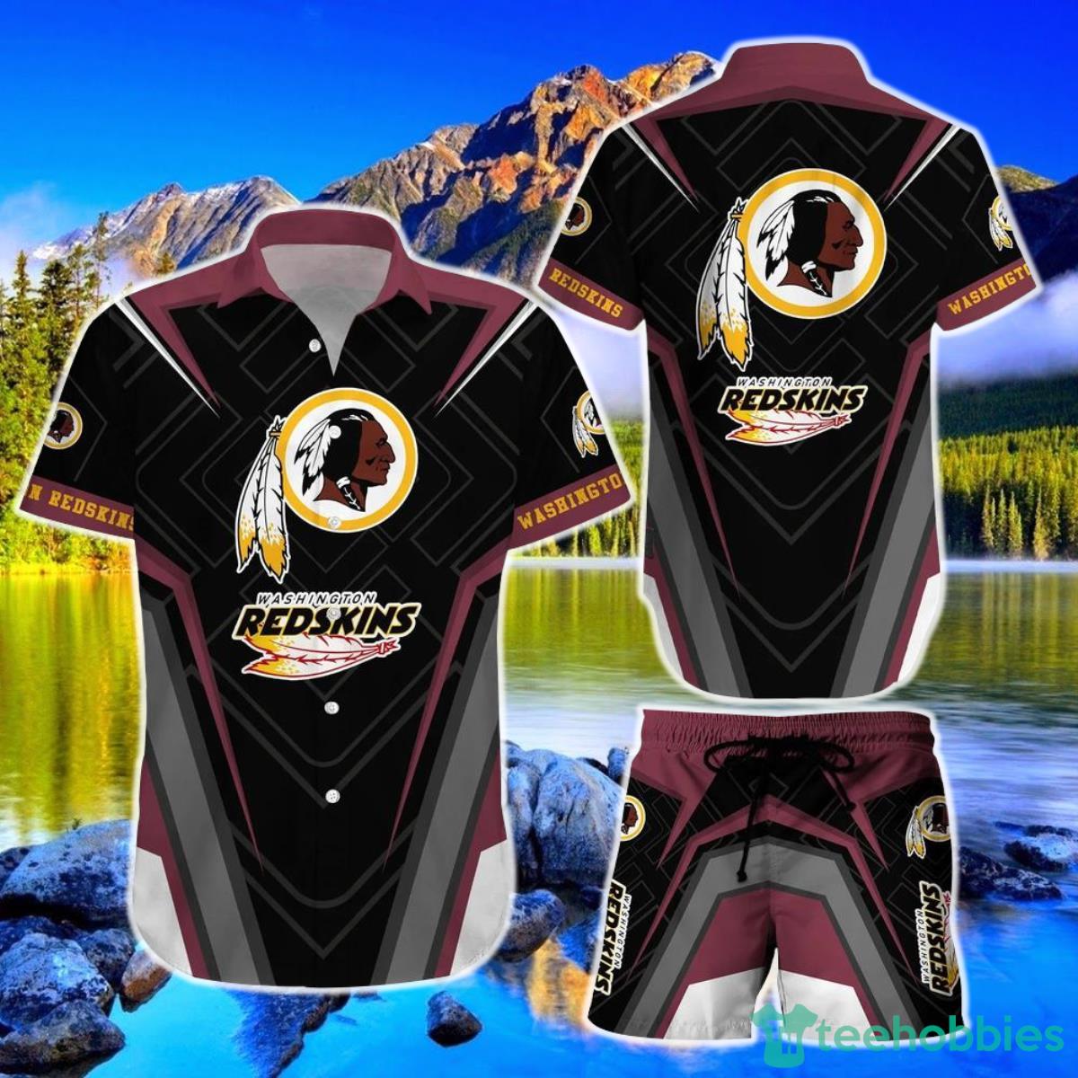 Washington Redskins NFL Hawaiian Shirt And Short New Summer Button Down Shirt Best Gift For Fans Product Photo 1