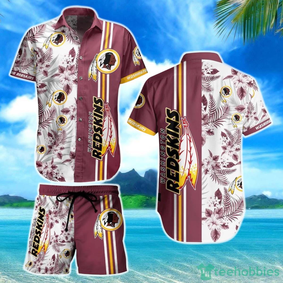 Washington Redskins NFL Hawaiian Shirt Tropical Pattern Summer Shirt Style New Gift For Best Fan Product Photo 1
