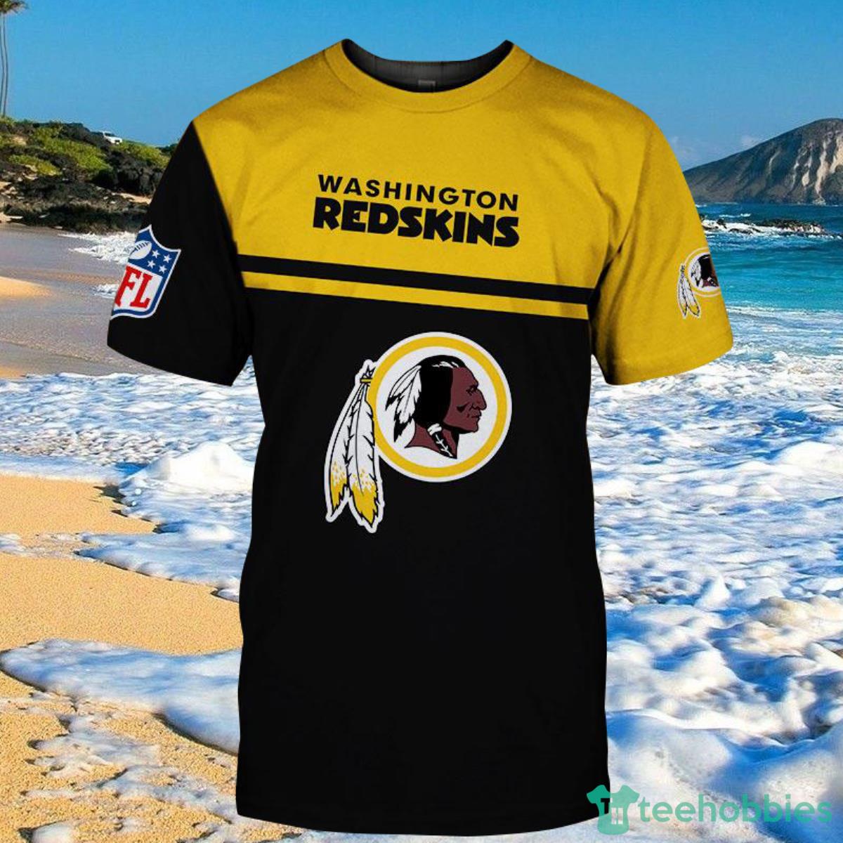 Washington Redskins Tee Shirts 3D Hand Skull For Men And Women Product Photo 2