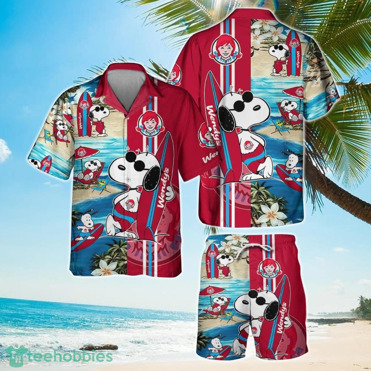 Wendy's Food Beach Hawaiian Shirts For Men And Women Product Photo 1