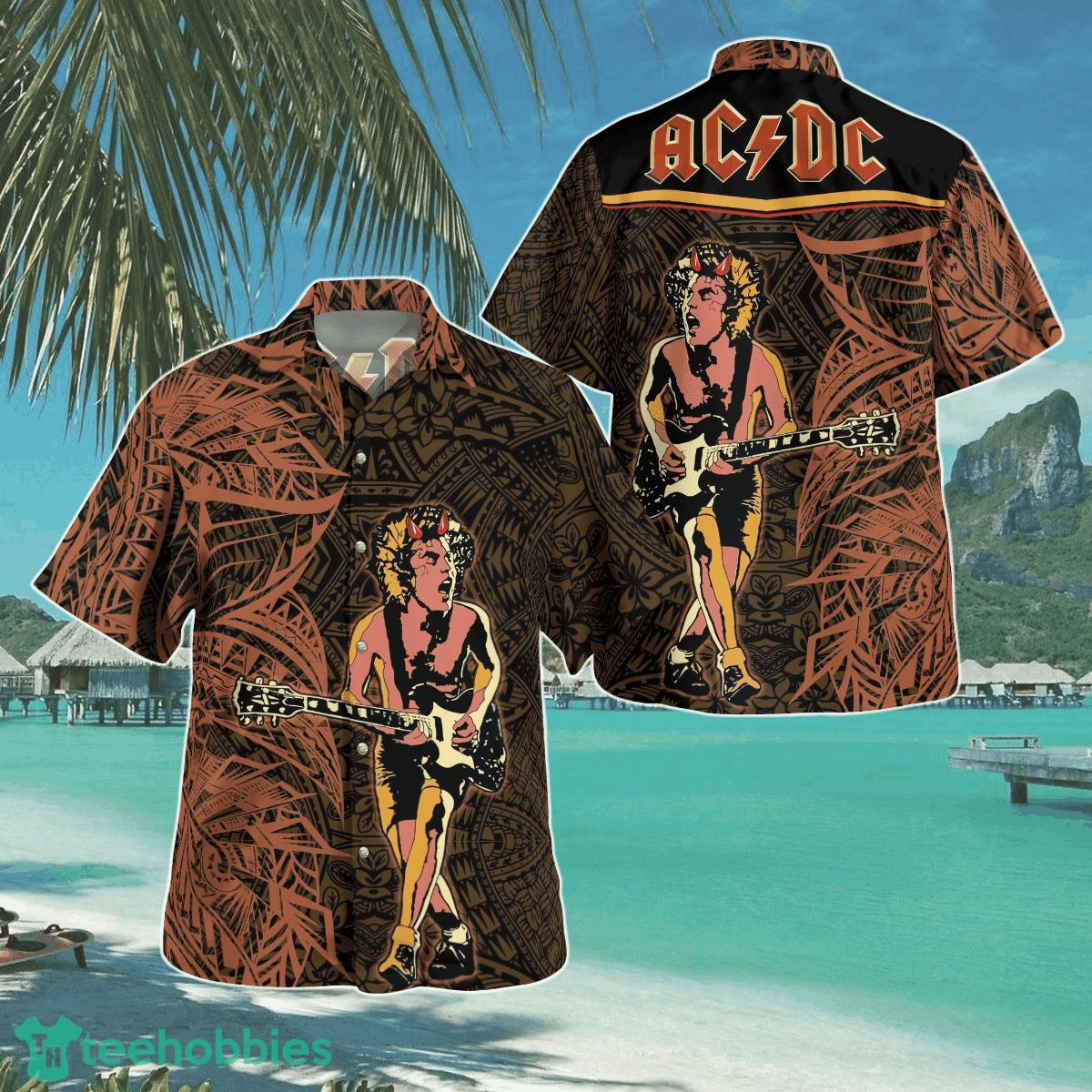 ACDC Tribal Hawaii Shirt Aloha Shirt For Men Women Product Photo 1