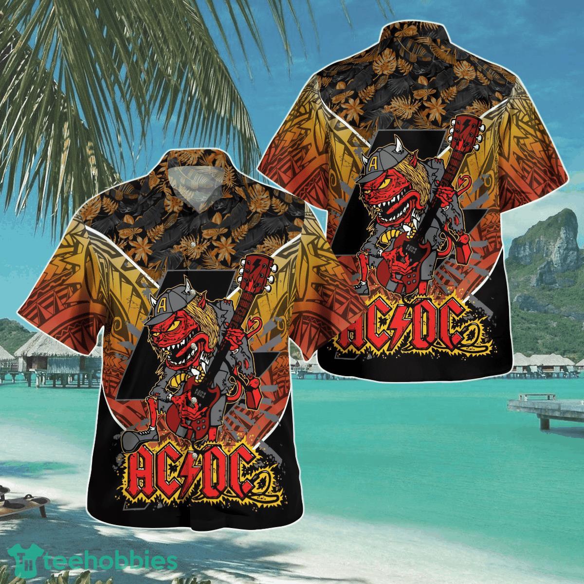 ACDC Tribal Tropical Hawaii Shirt Aloha Shirt For Men Women Product Photo 1