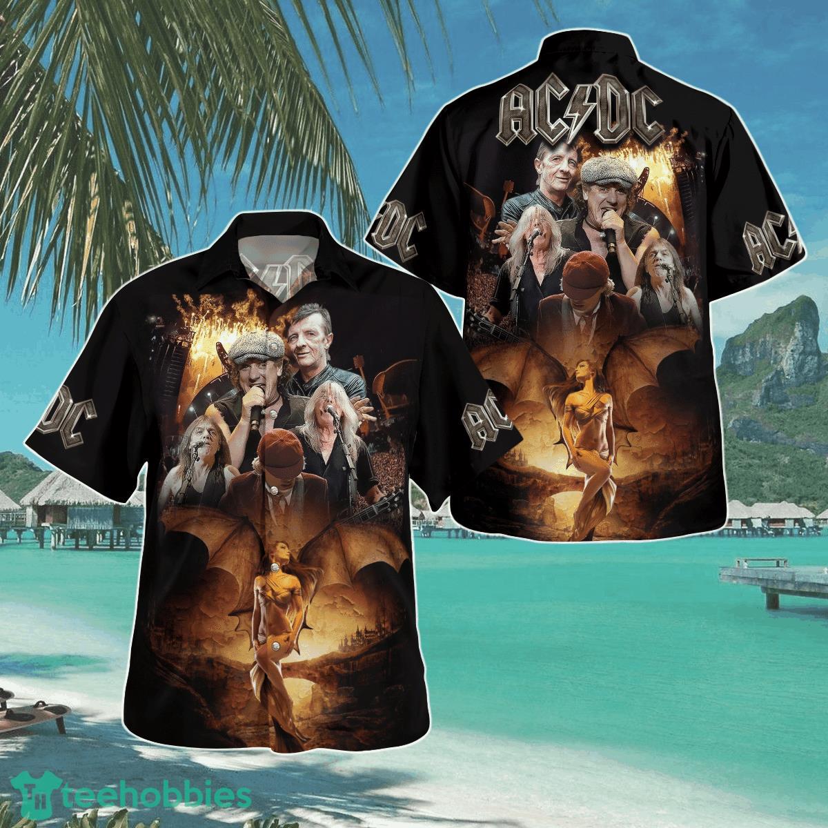 ACDC Warrior Angel Woman Hawaii Shirt Aloha Shirt For Men Women Product Photo 1