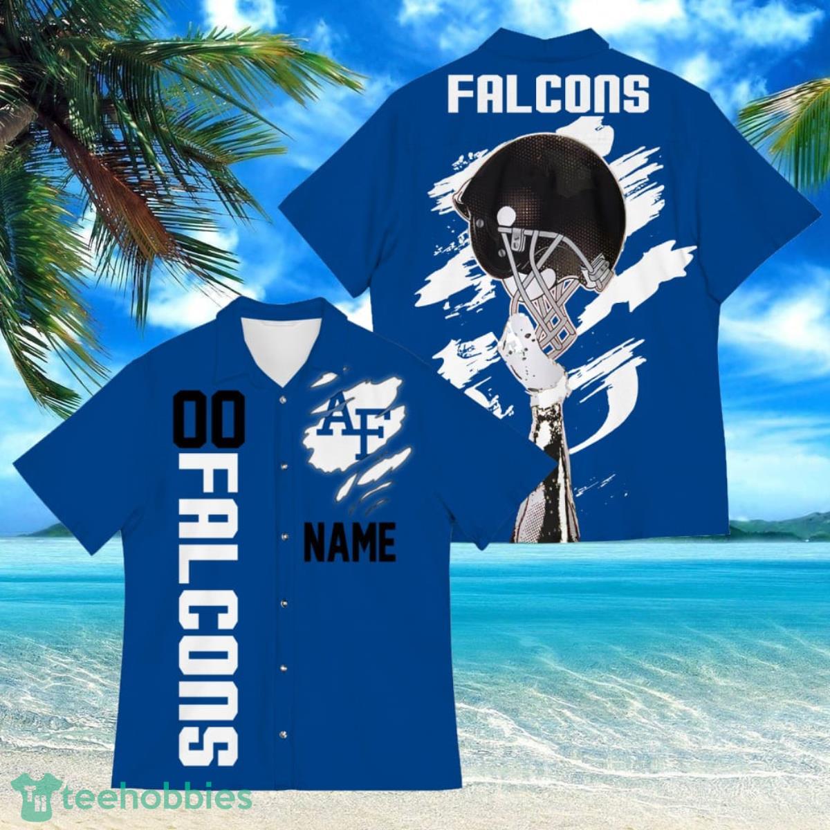 Air Force Falcons Sports American Hawaiian Shirt Custom Name And Number Product Photo 1