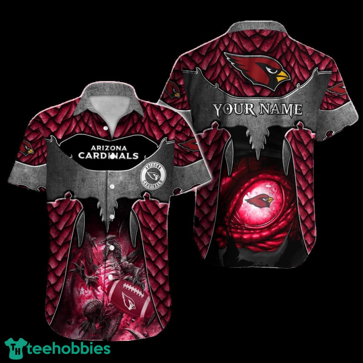 Arizona Cardinals Custom Name Hawaiian Shirt NFL Football For Men Women Ideal Gift For Fans Product Photo 1