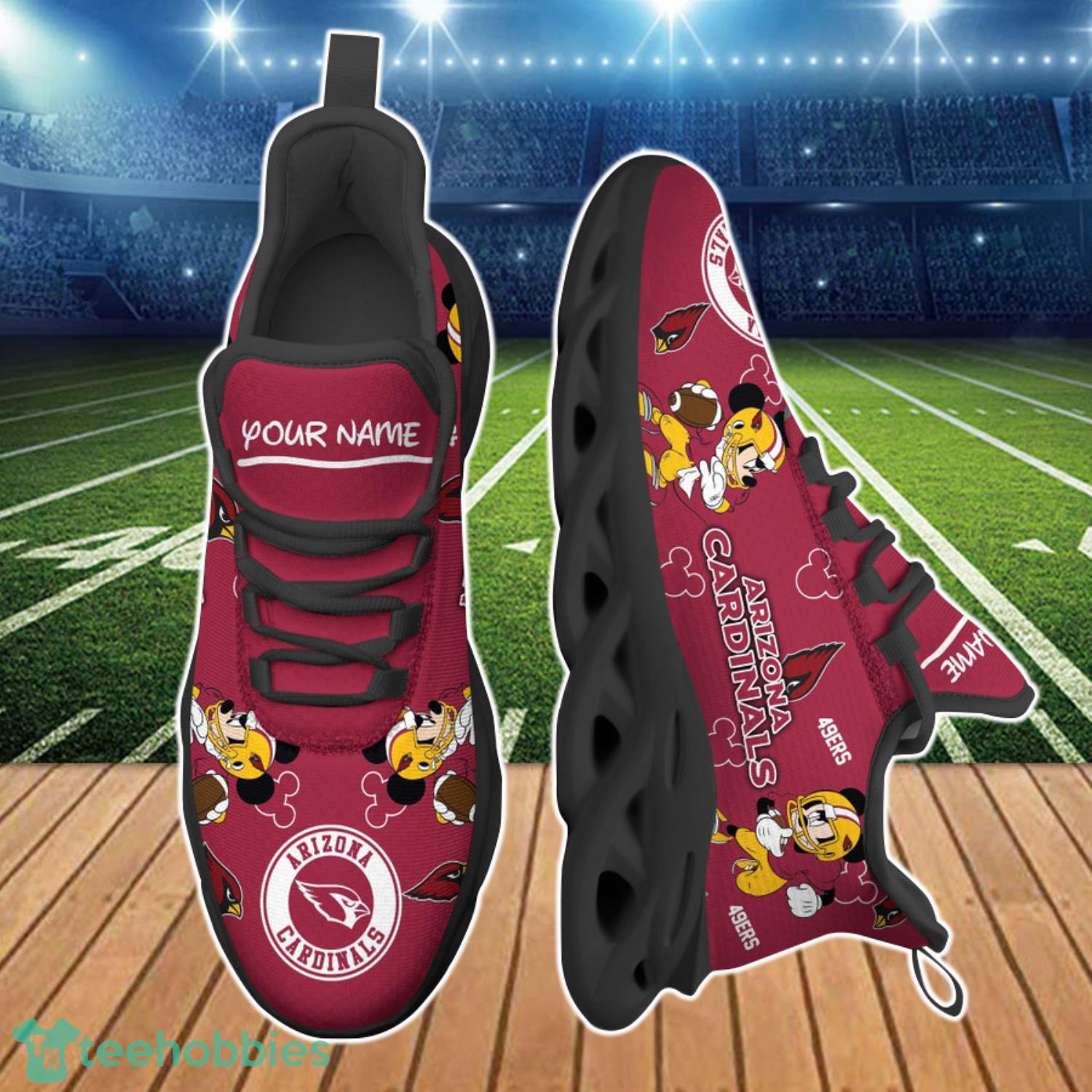 Arizona Cardinals NFL Clunky Max Soul Shoes Personalized For Men And Women Product Photo 2