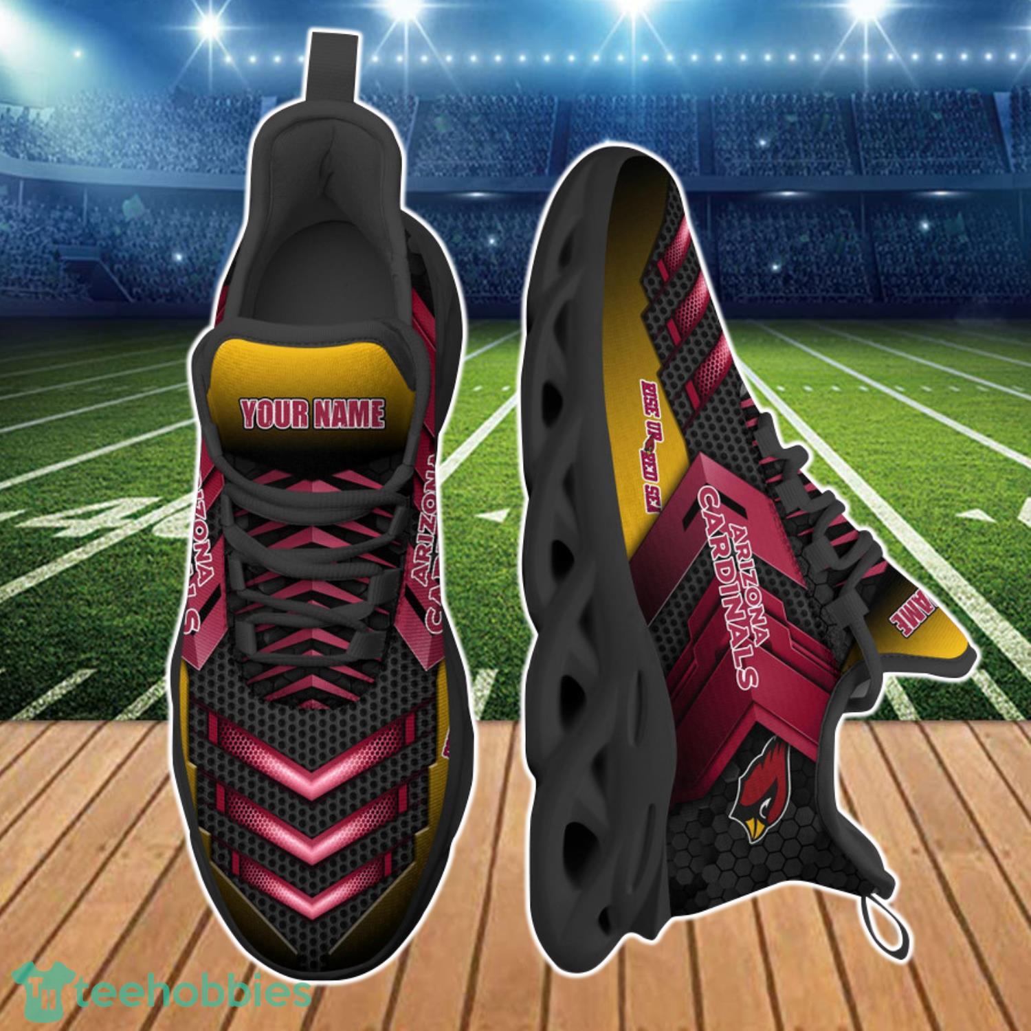 Arizona Cardinals NFL Max Soul Shoes Custom Name For Men Women Product Photo 2