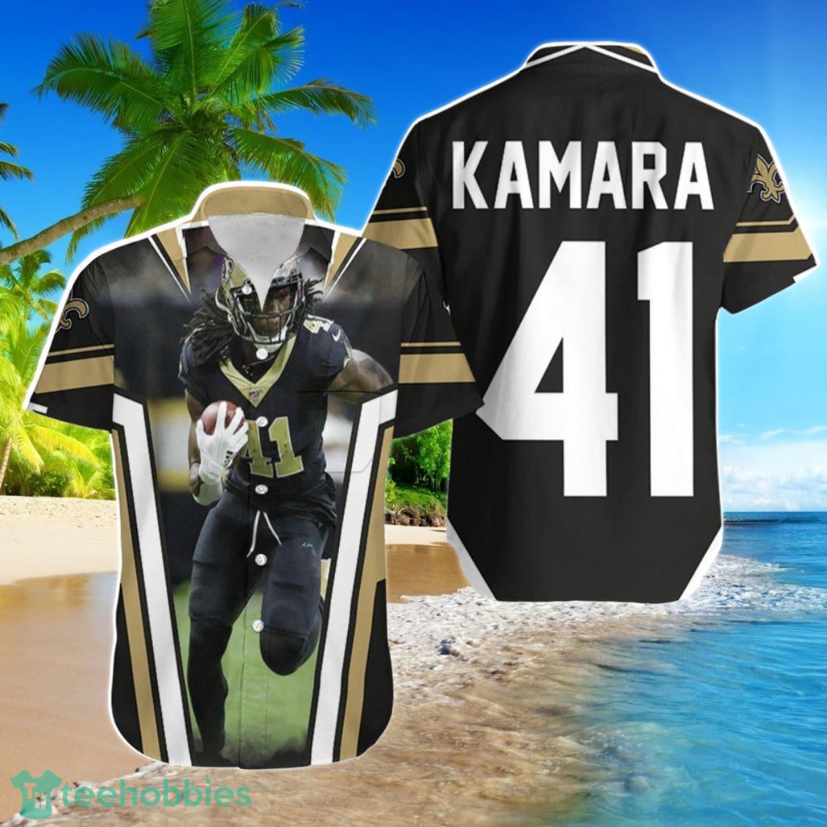 Beach Shirt New Orleans Saints Alvin Kamara 41 Hawaiian Shirt For Men Women Product Photo 1