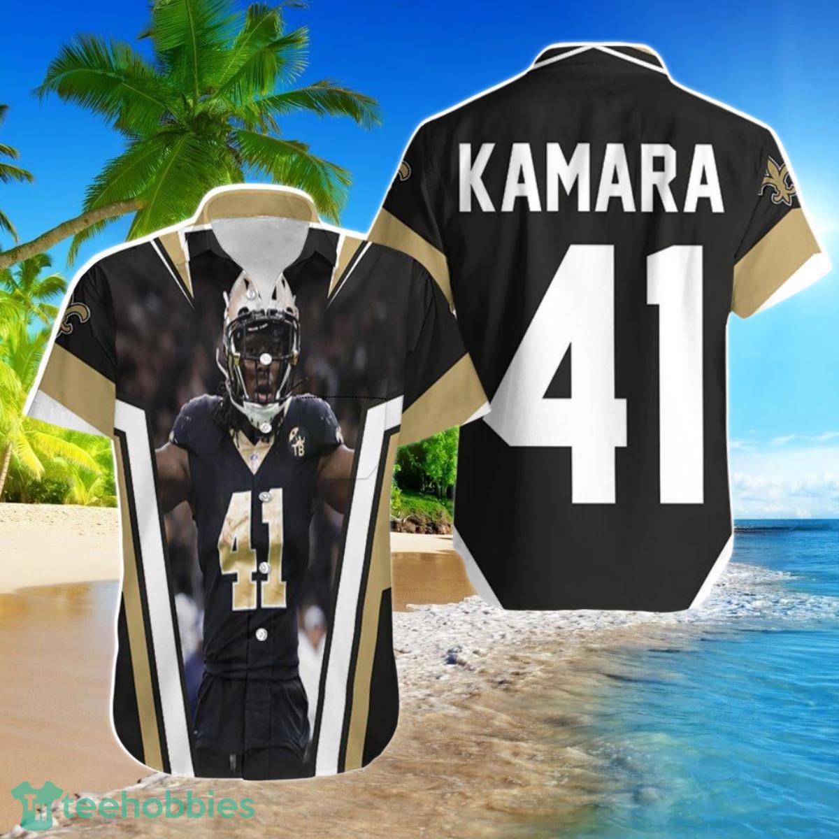 Beach Shirt New Orleans Saints Alvin Kamara 41 Legendary Hawaiian Shirt For Men Women Product Photo 1