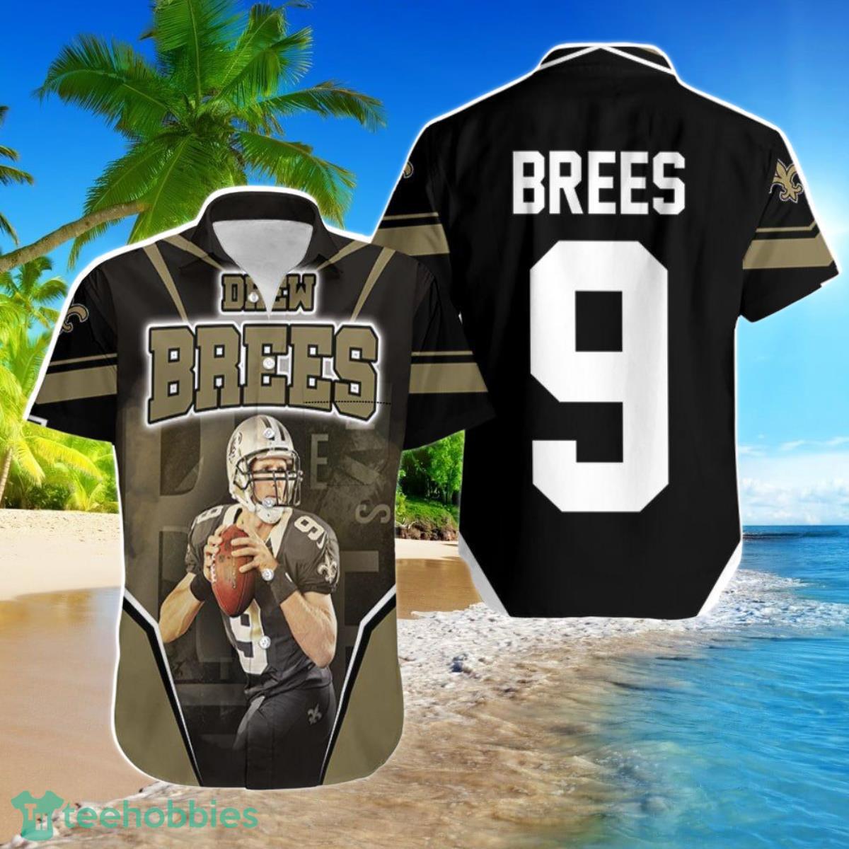 Beach Shirt New Orleans Saints Drew Brees Hawaiian Shirt For Men Women Product Photo 1