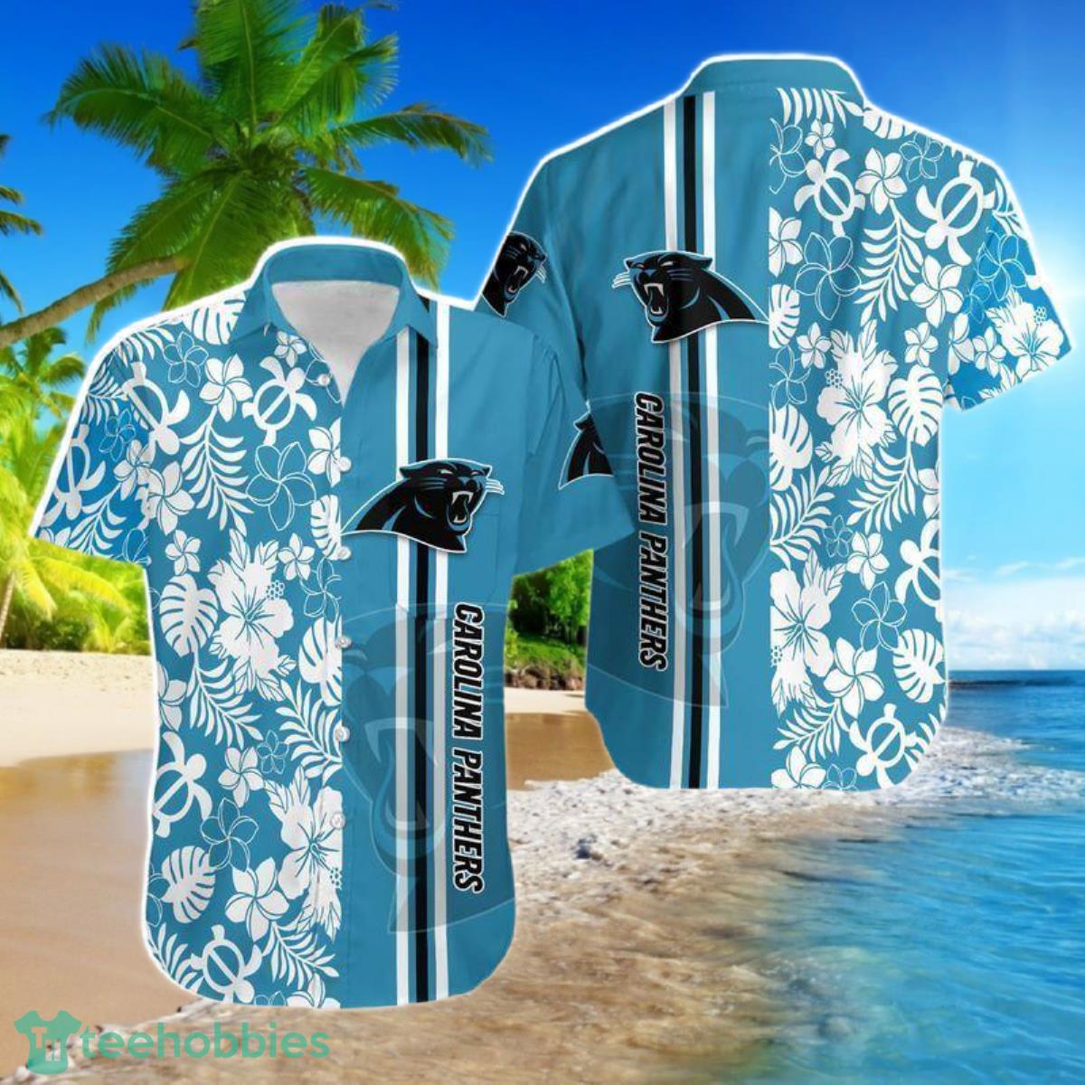 Beach Shirt NFL Carolina Panthers Hawaiian Shirts For Men Product Photo 1