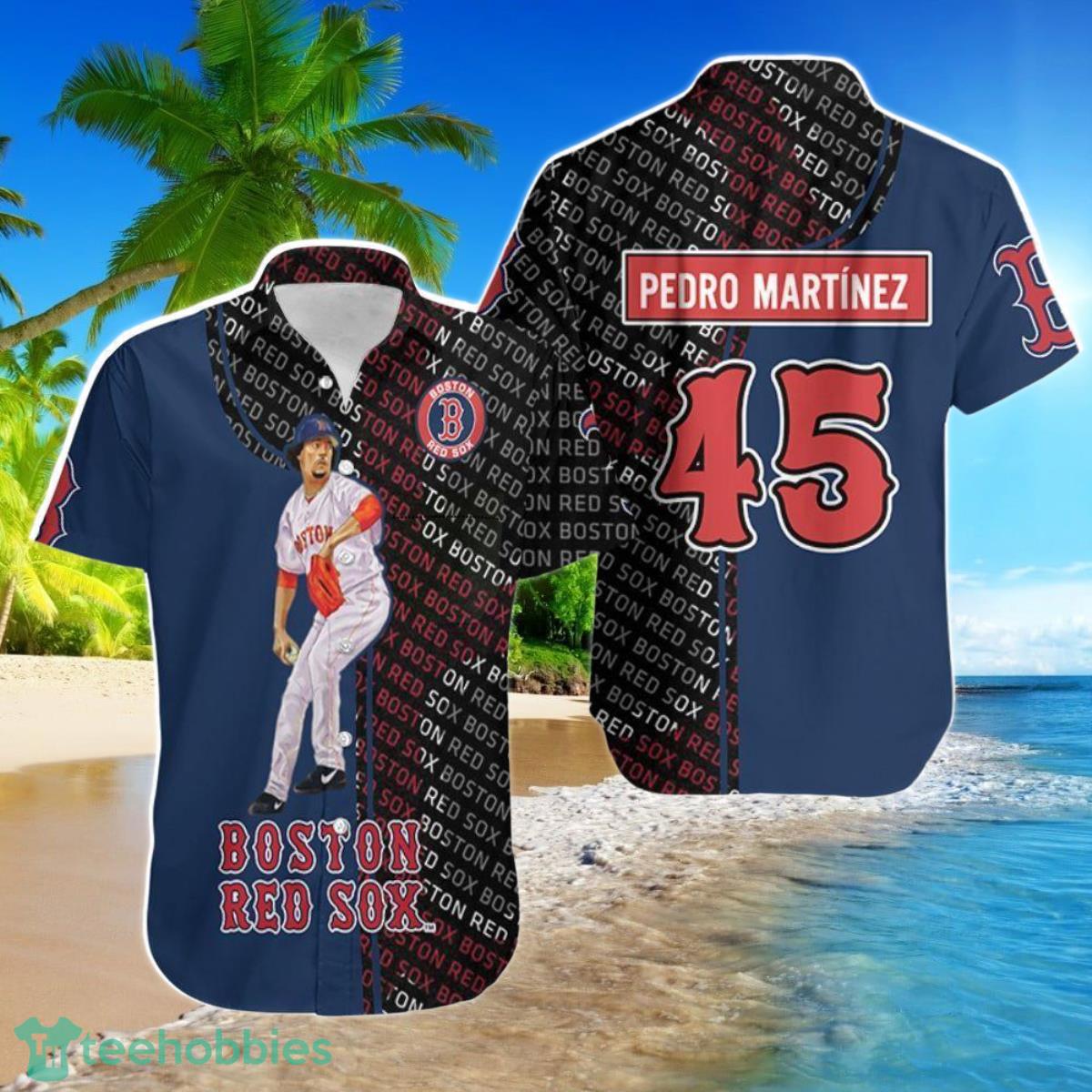 Beach Shirt Pedro Martinez 45 Boston Red Sox Hawaiian Shirt For Men Women Product Photo 1