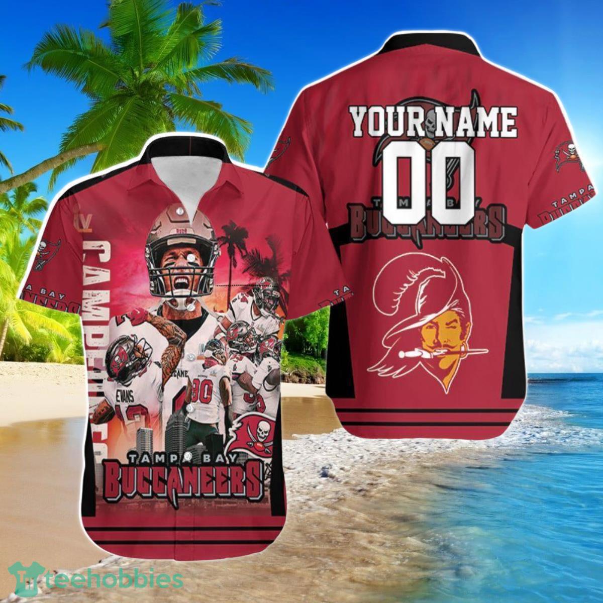 Beach Shirt Tampa Bay Buccaneers Liv Champion Legend 3D Personalized Hawaiian Shirt Product Photo 1