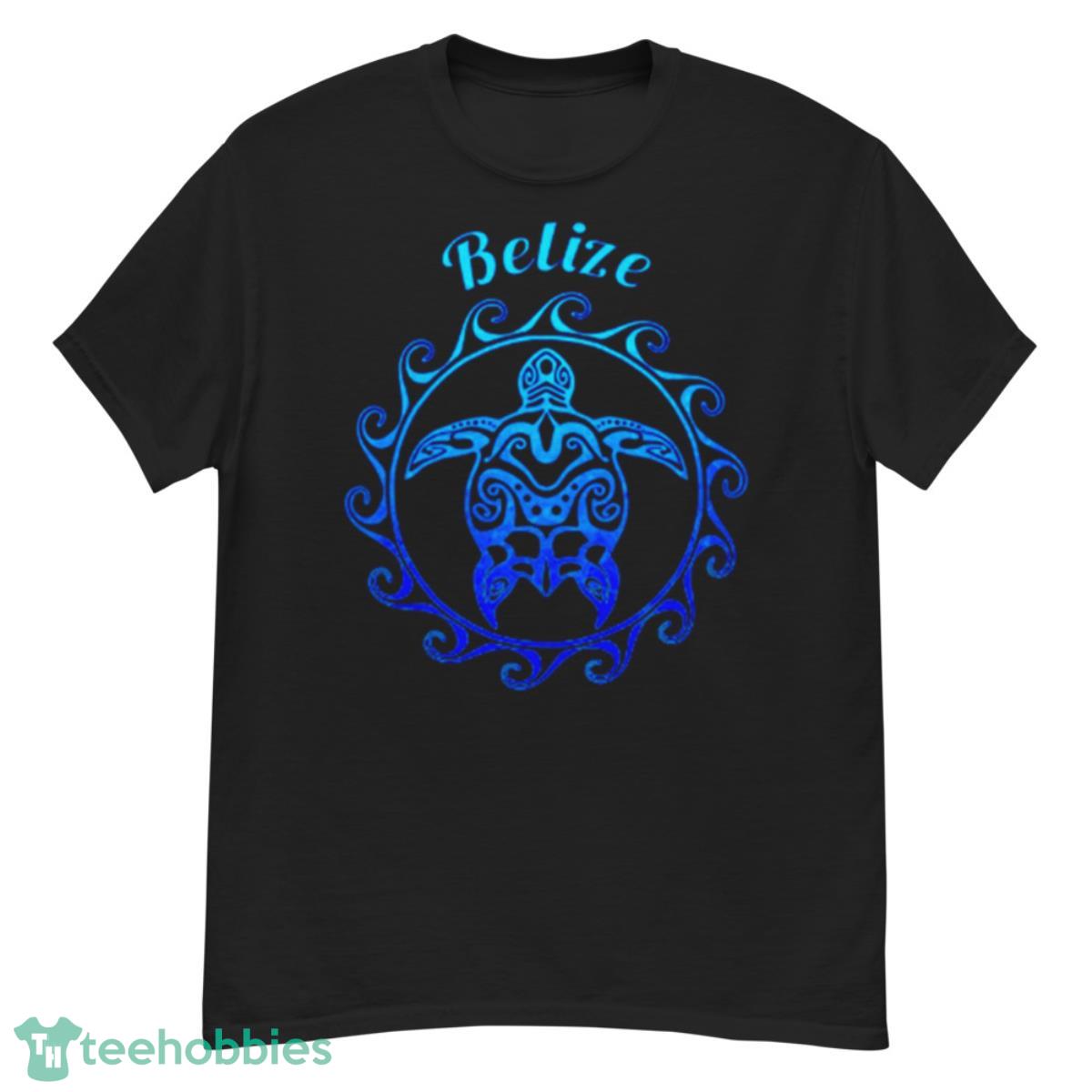Belize Ocean Blue Tribal Turtle Shirt - G500 Men’s Classic T-Shirt