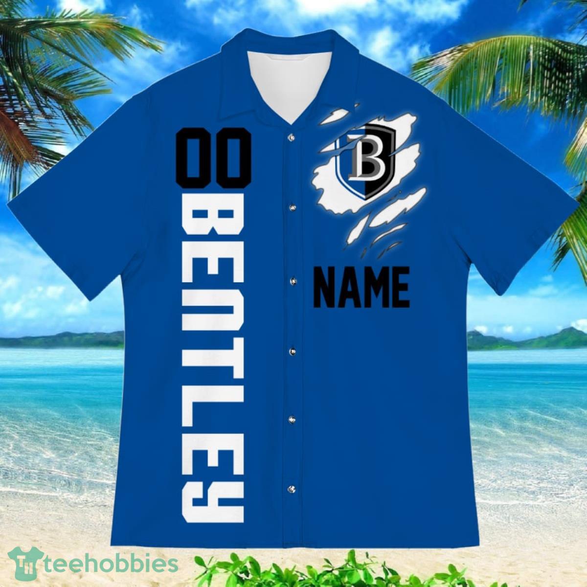 Bentley Falcons Sports American Football Hawaiian Shirt Custom Name And Number Product Photo 2