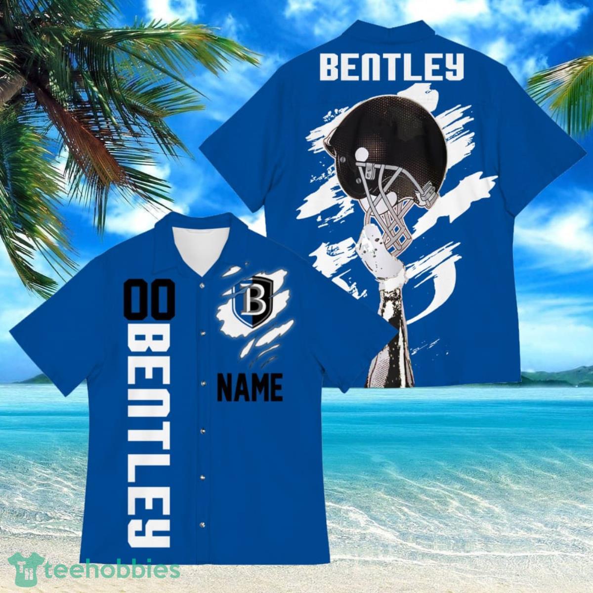 Bentley Falcons Sports American Football Hawaiian Shirt Custom Name And Number Product Photo 1