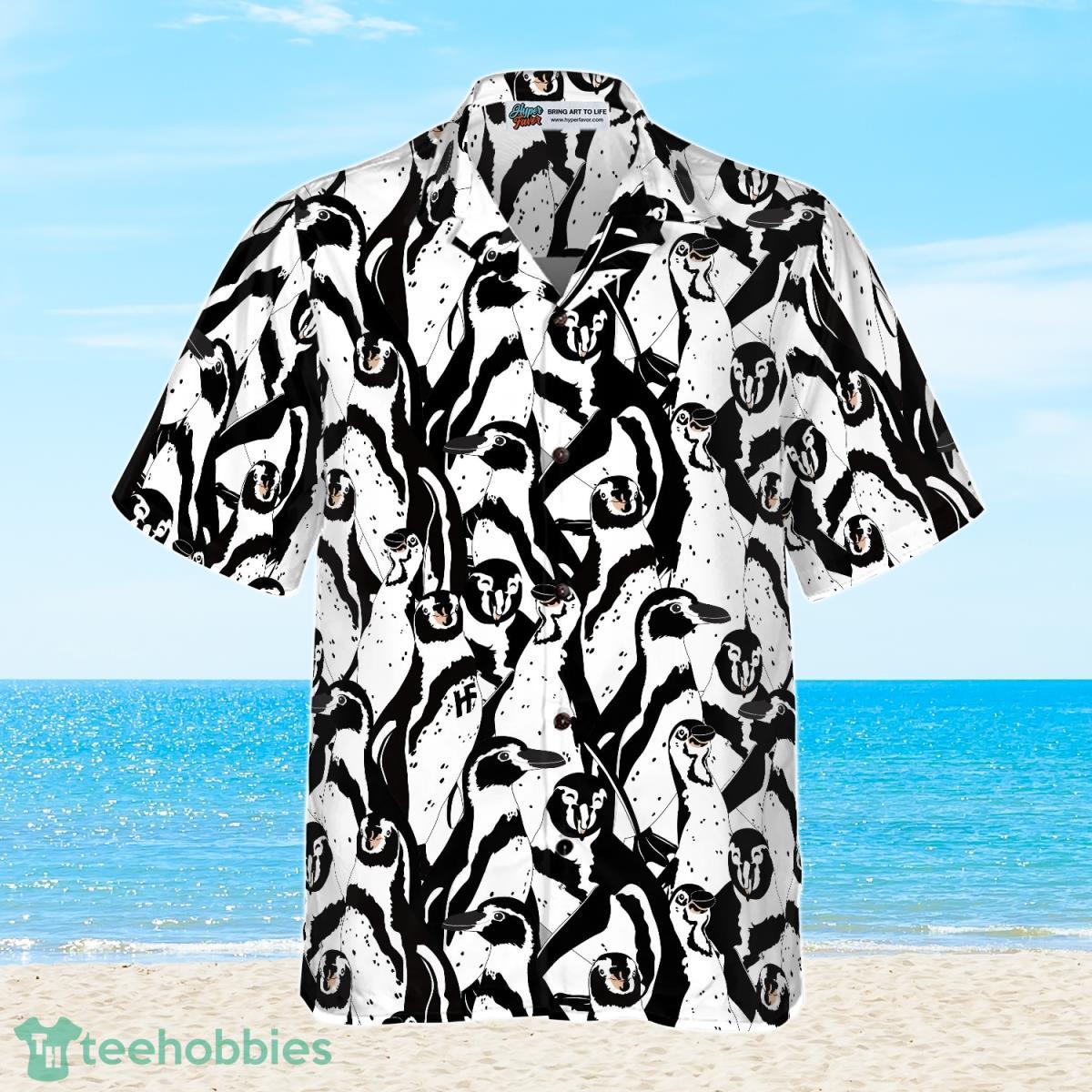 Penguin Summer Vacation Hawaiian Shirt Summer Button Up - Hot