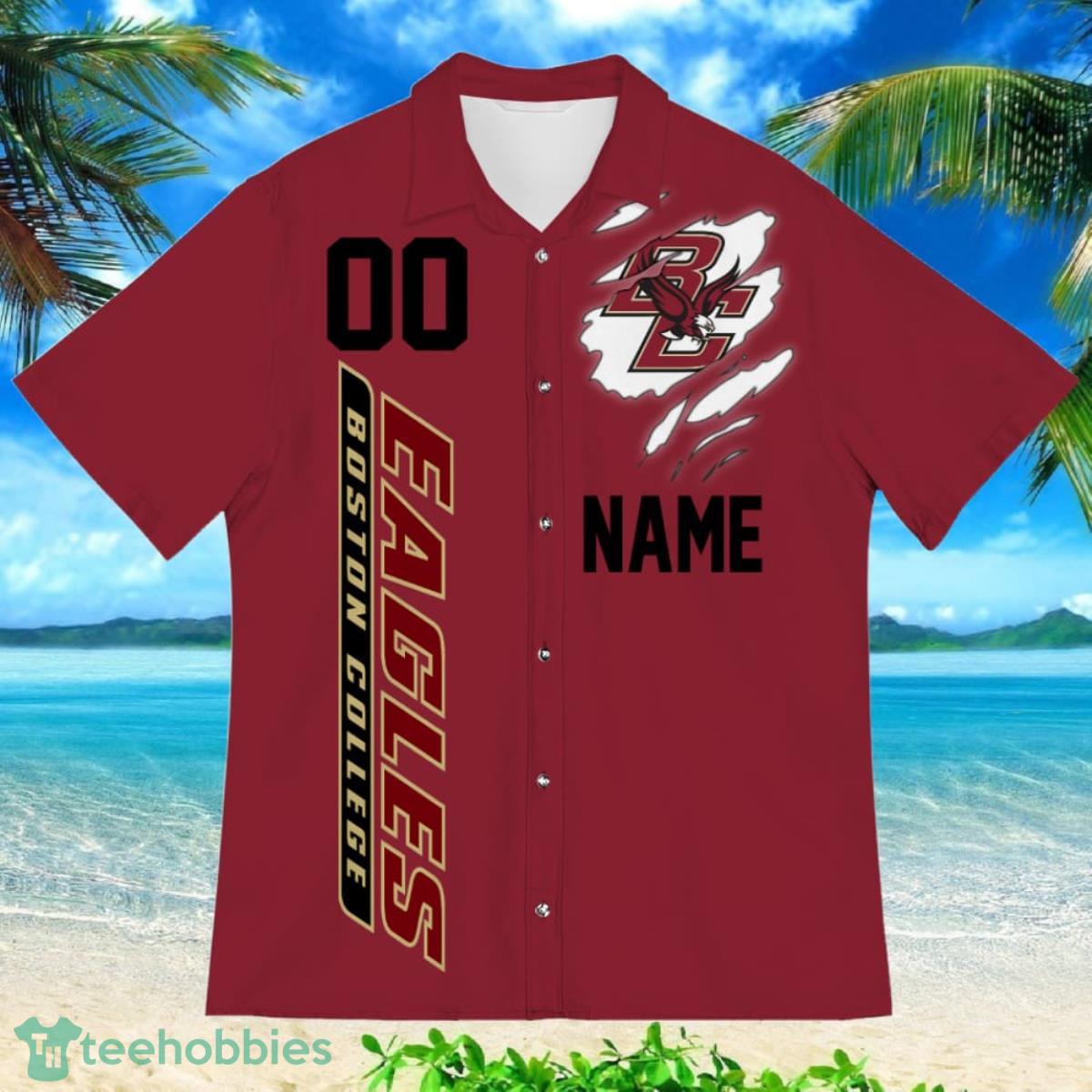 Boston College Eagles Sports American Football Hawaiian Shirt Custom Name & Number Product Photo 2