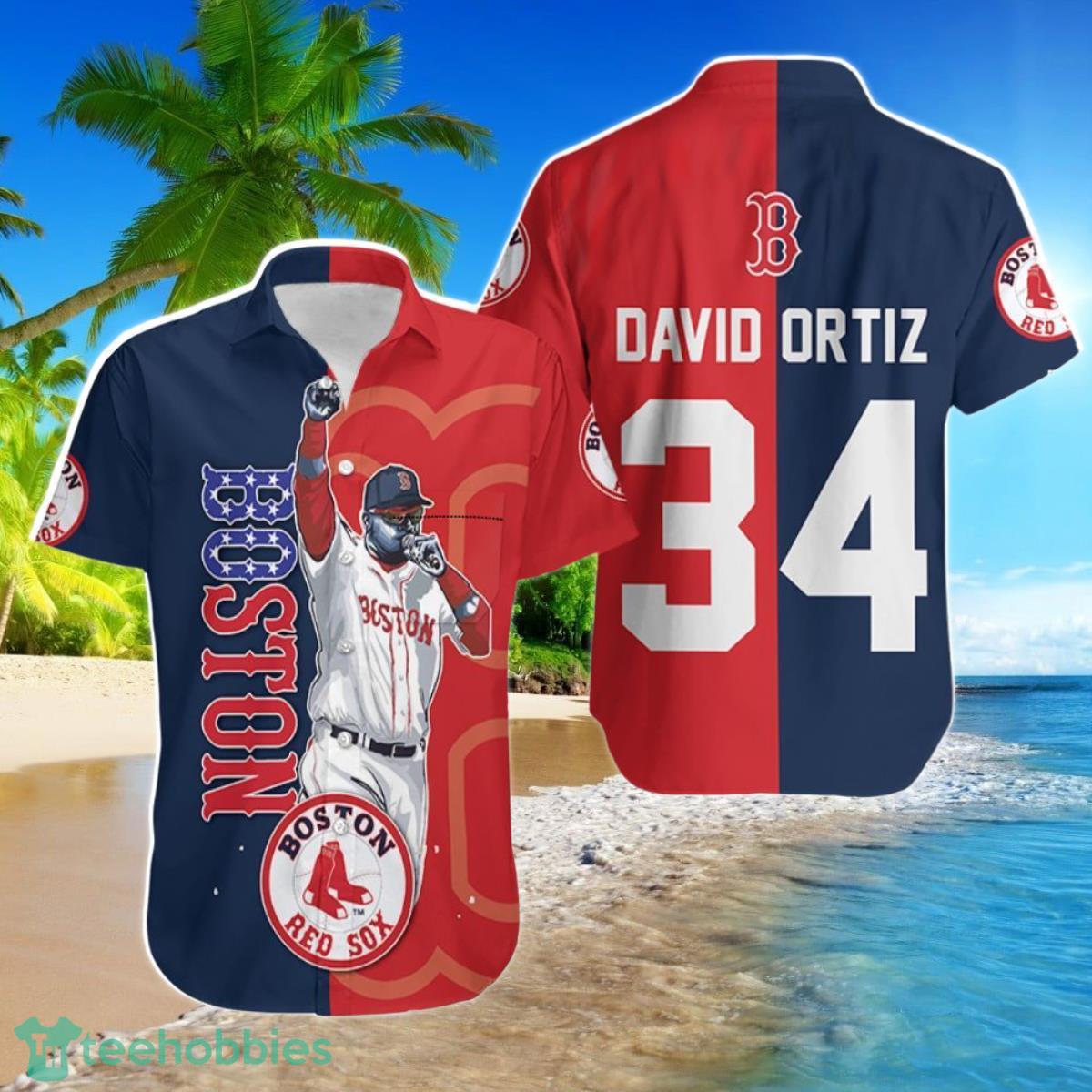 Boston Red Sox David Ortiz Strong Hawaiian Shirt For Men Women Product Photo 1
