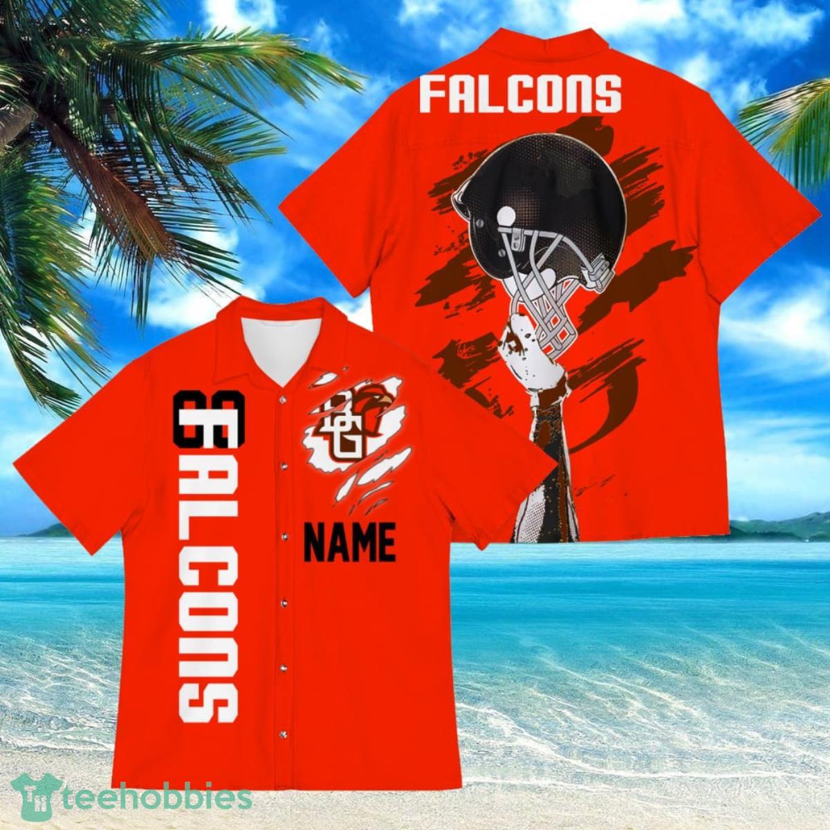 Bowling Green Falcons Sports American Football Hawaiian Shirt Custom Name & Number Product Photo 1