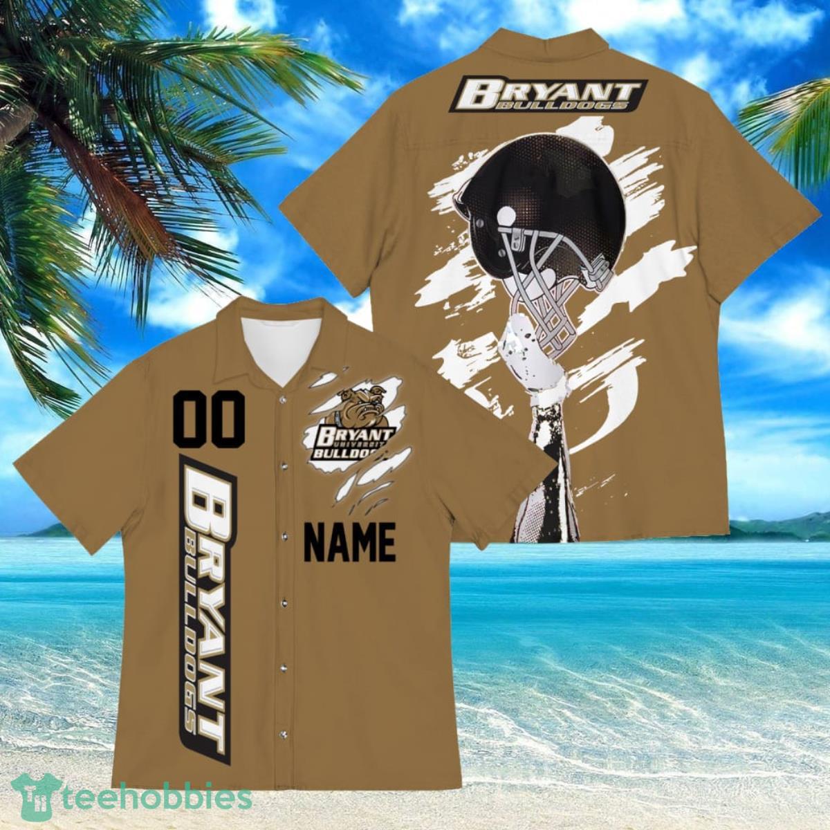 Bryant Bulldogs Sports American Football Hawaiian Shirt Custom Name & Number Product Photo 1