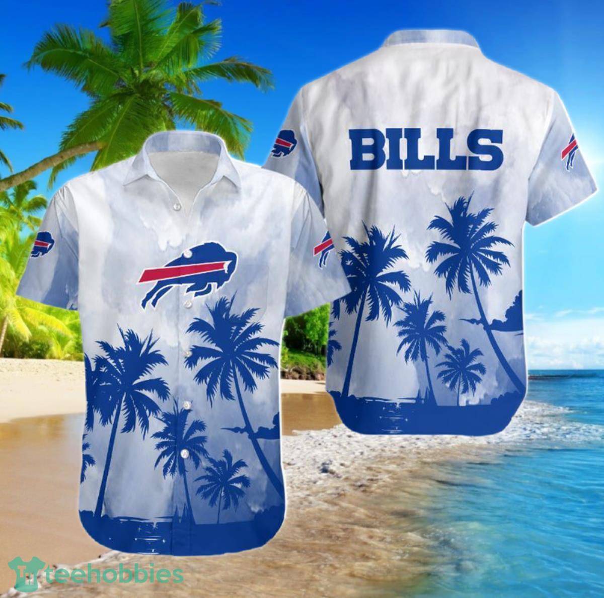 Buffalo Bills Coconut Trees NFL Gift For Fan Hawaiian Shirt For Men Women Product Photo 1