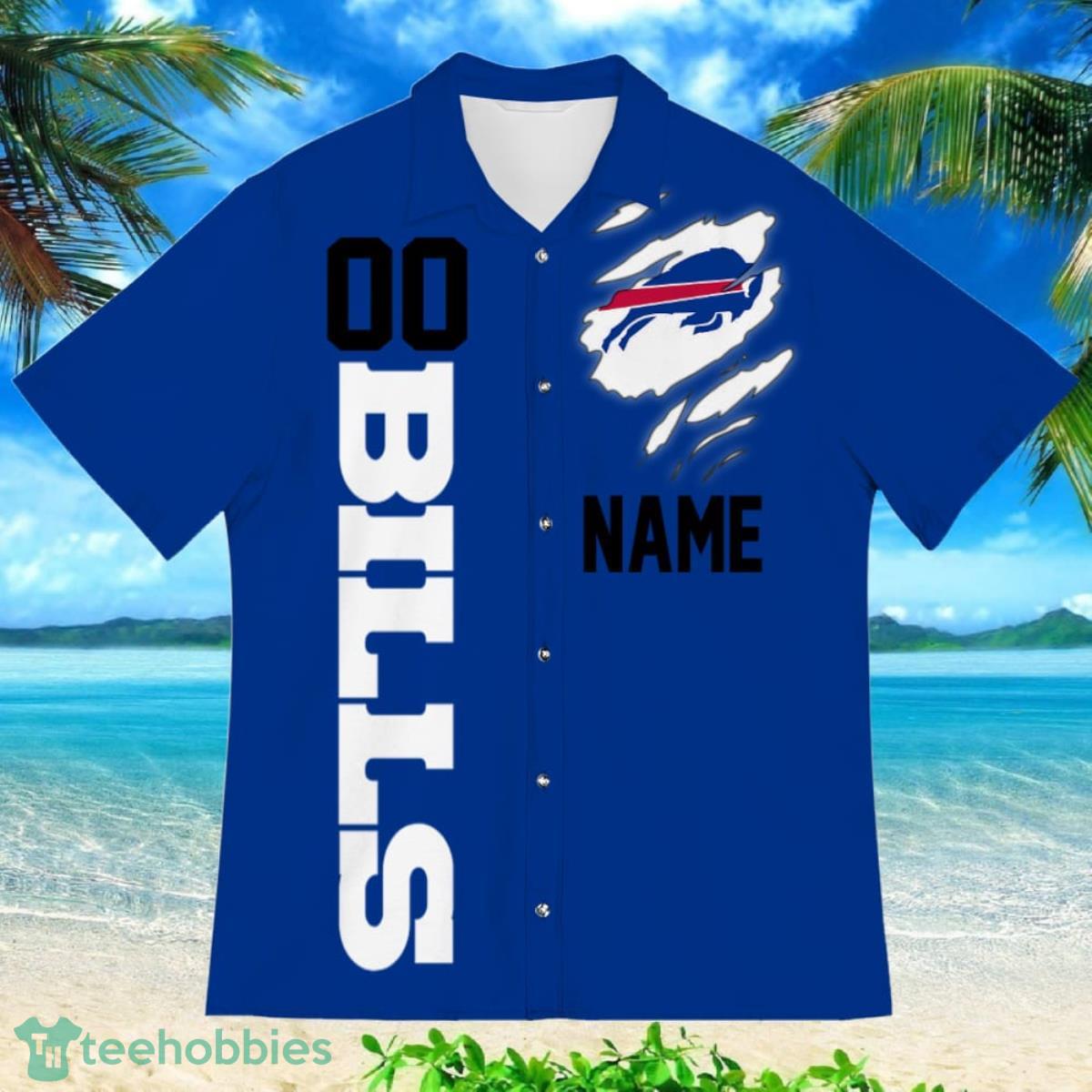 Buffalo Bills Sports American Football Hawaiian Shirt Custom Name & Number Product Photo 2