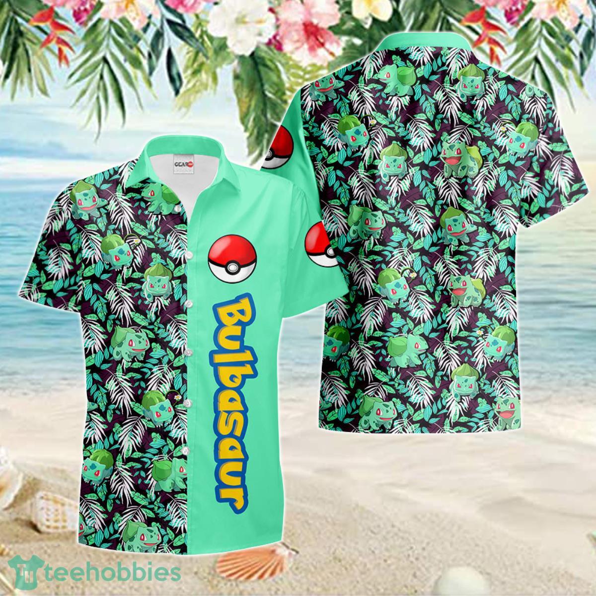 Bulbasaur Hawaiian Shirt Anime Merch Clothes Unique Gift For Men Women Fans Product Photo 1