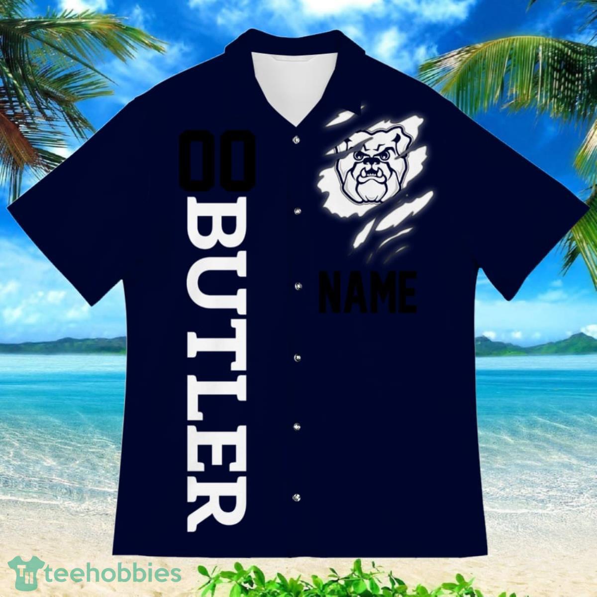 Butler Bulldogs Sports American Football Hawaiian Shirt Custom Name & Number Product Photo 2