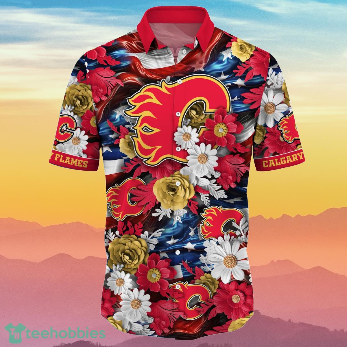 Calgary Flames NHL Hawaiian Shirt Independence Day Summer Football Best Gift For Real Fans Product Photo 2