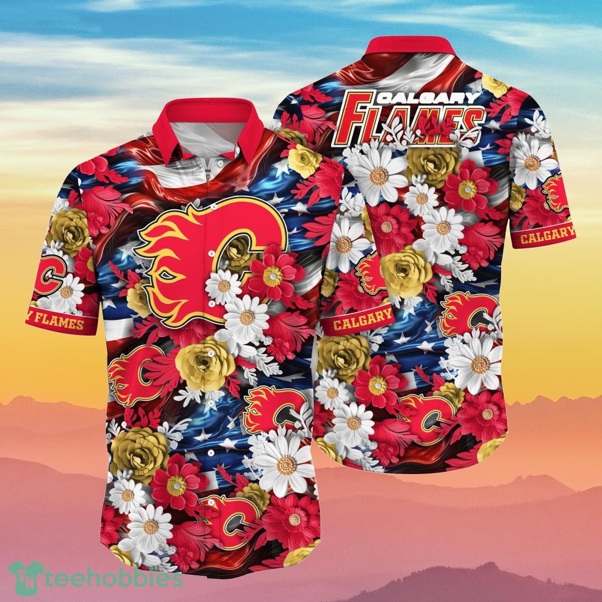 Calgary Flames NHL Hawaiian Shirt Independence Day Summer Football Best Gift For Real Fans Product Photo 1