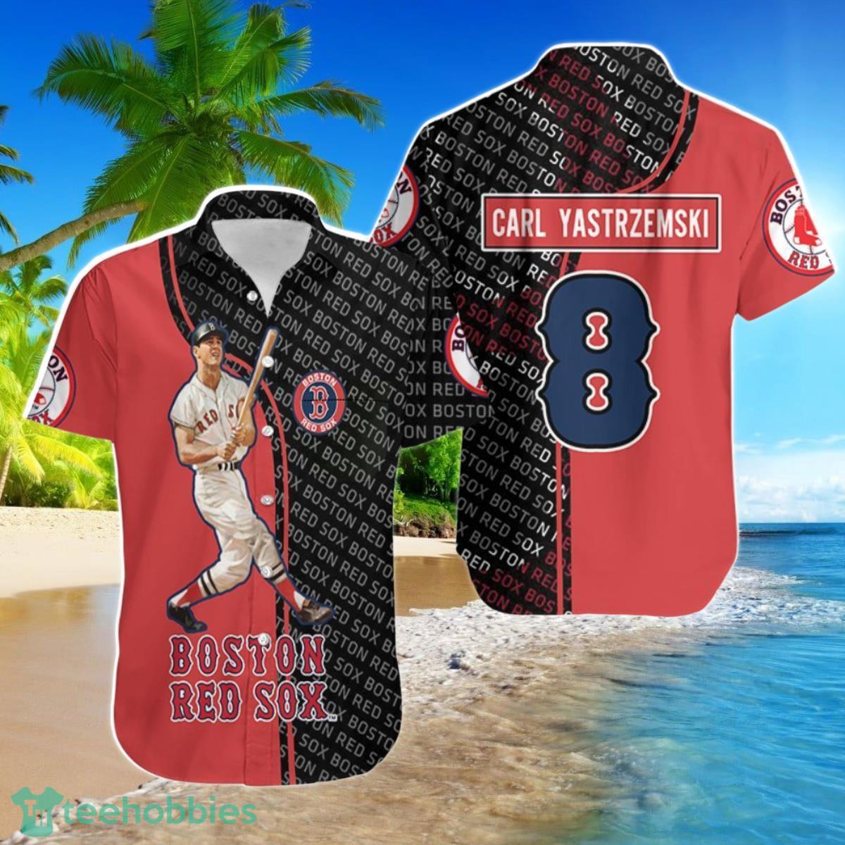 Carl Yastrzemski Boston Red Sox 8 Hawaiian Shirt For Men Women Product Photo 1