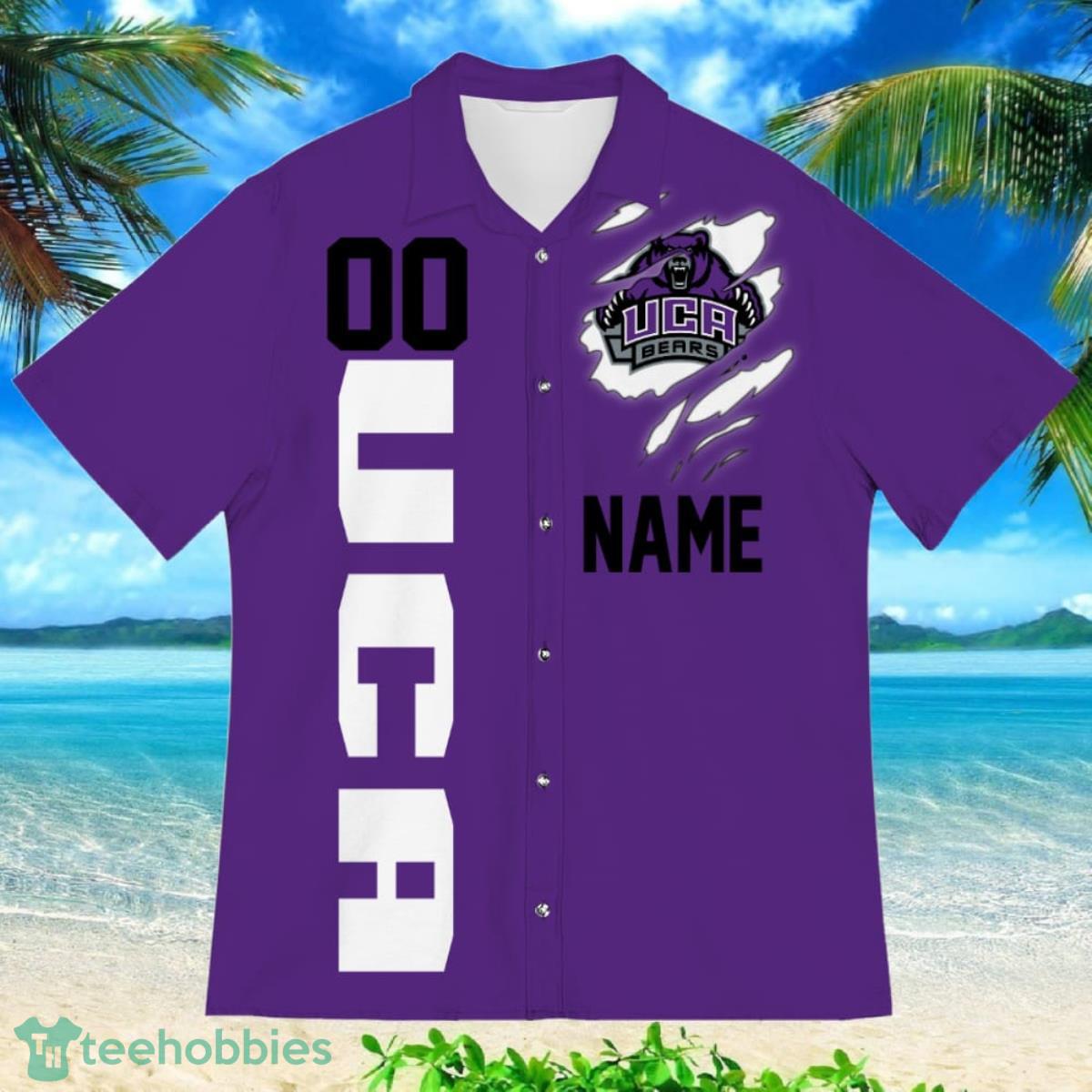 Central Arkansas Bears Sports American Football Hawaiian Shirt Custom Name & Number Product Photo 2