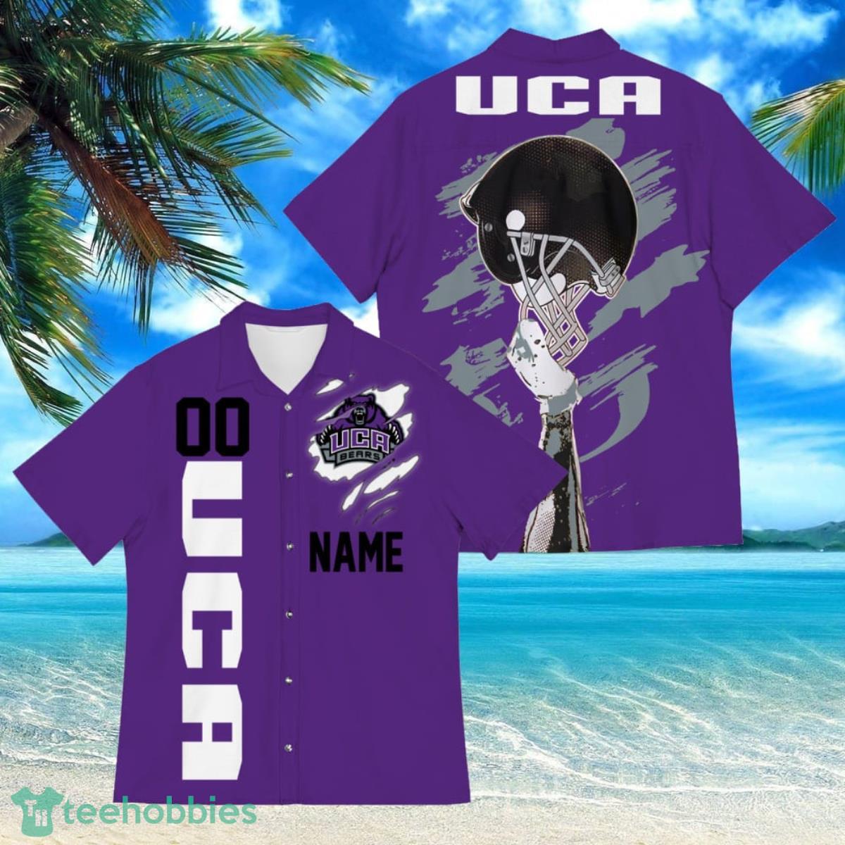Central Arkansas Bears Sports American Football Hawaiian Shirt Custom Name & Number Product Photo 1