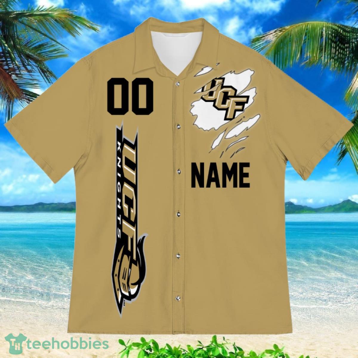 Central Florida Knights Sports American Football Hawaiian Shirt Custom Name & Number Product Photo 2
