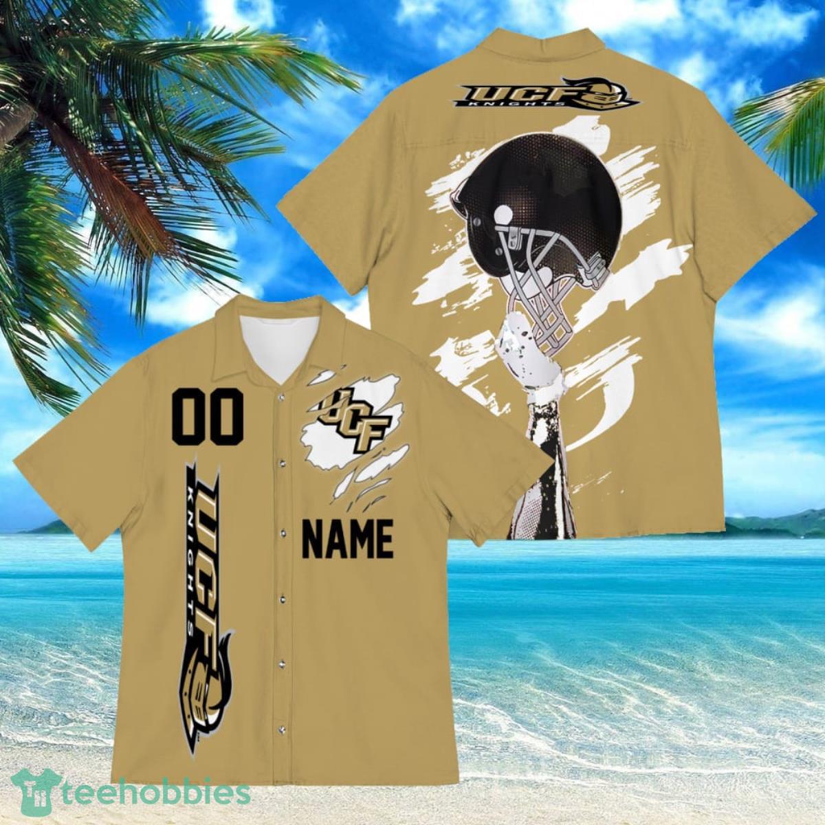 Central Florida Knights Sports American Football Hawaiian Shirt Custom Name & Number Product Photo 1