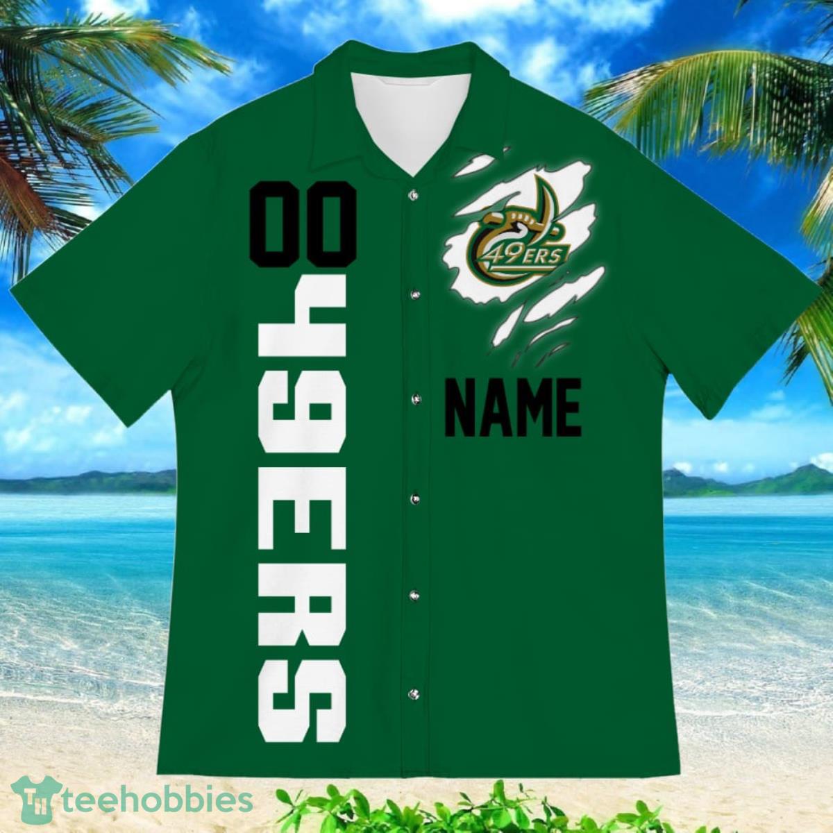 Charlotte 49ers Sports American Football Hawaiian Shirt Custom Name & Number Product Photo 2