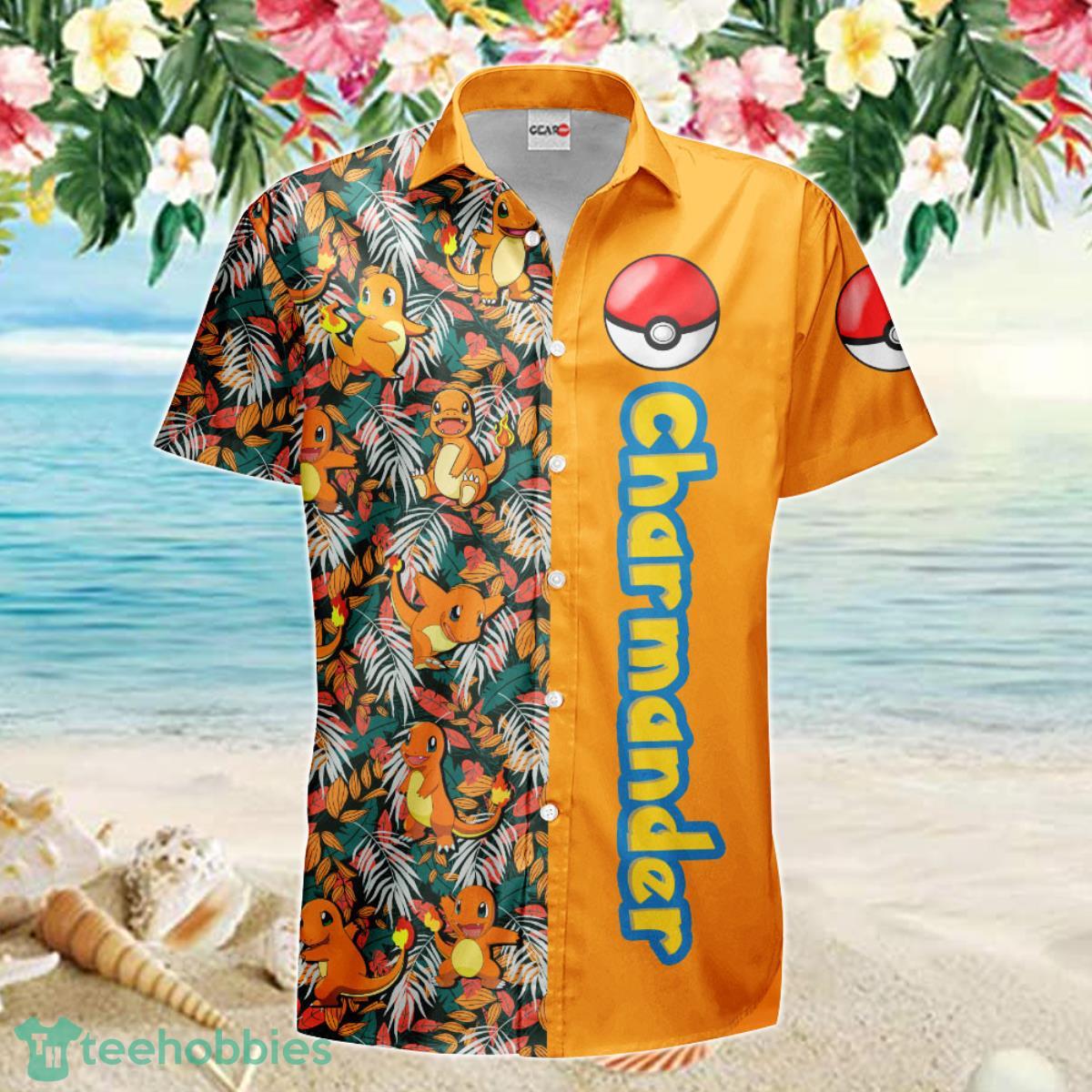 Charmander Hawaiian Shirt Anime Merch Clothes Special Gift For Men Women Fans Product Photo 2