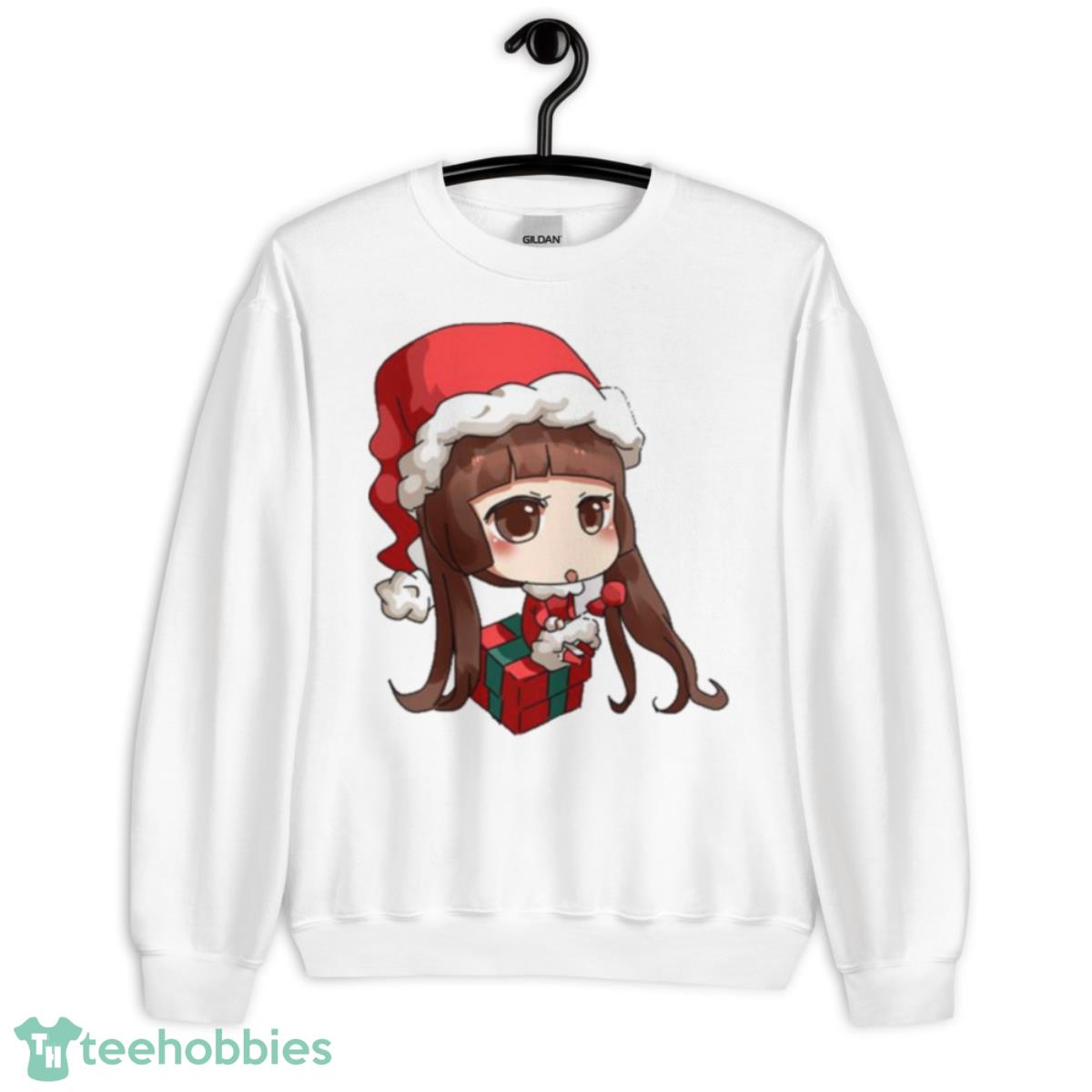 Chibi Girl Anime On The Gift Box shirt - Unisex Heavy Blend Crewneck Sweatshirt