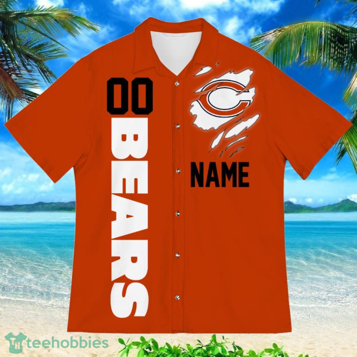 Chicago Bears Sports American Football Hawaiian Shirt Custom Name & Number Product Photo 2