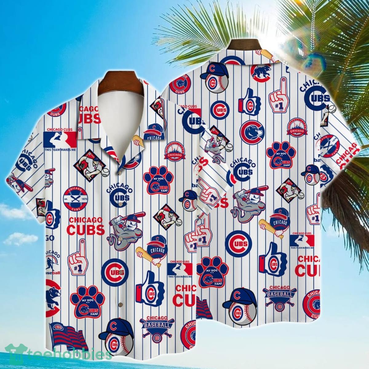 Chicago Cubs Major League Baseball 3D Print Hawaiian Shirt For Fans Product Photo 1
