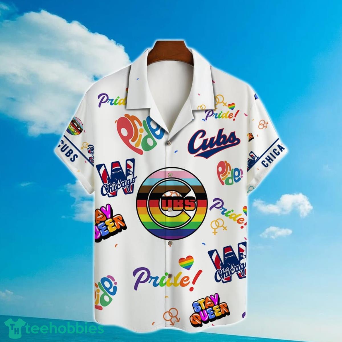 Chicago Cubs MLB Happy Pride Month Hawaiian Shirt Product Photo 2